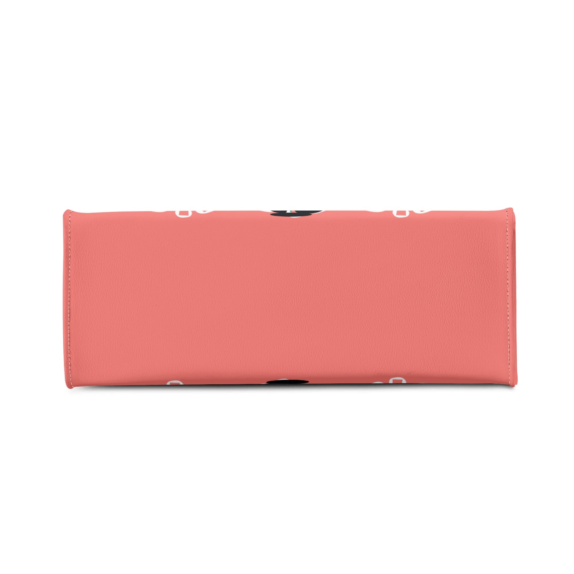 Atomic Kitschy Cat, Coral, Teal Quirky Fun Handag, Shoulder Bag By MCM GAL - Mid Century Modern Gal
