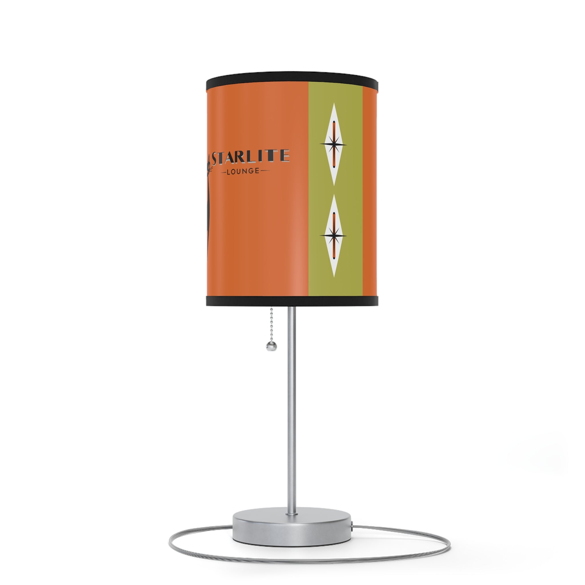 Atomic Cat Starlite Lounge, Mid Century Modern Retro Cat Design Table Lamp - Unique Home Decor for Cat Lovers - Mid Century Modern Gal