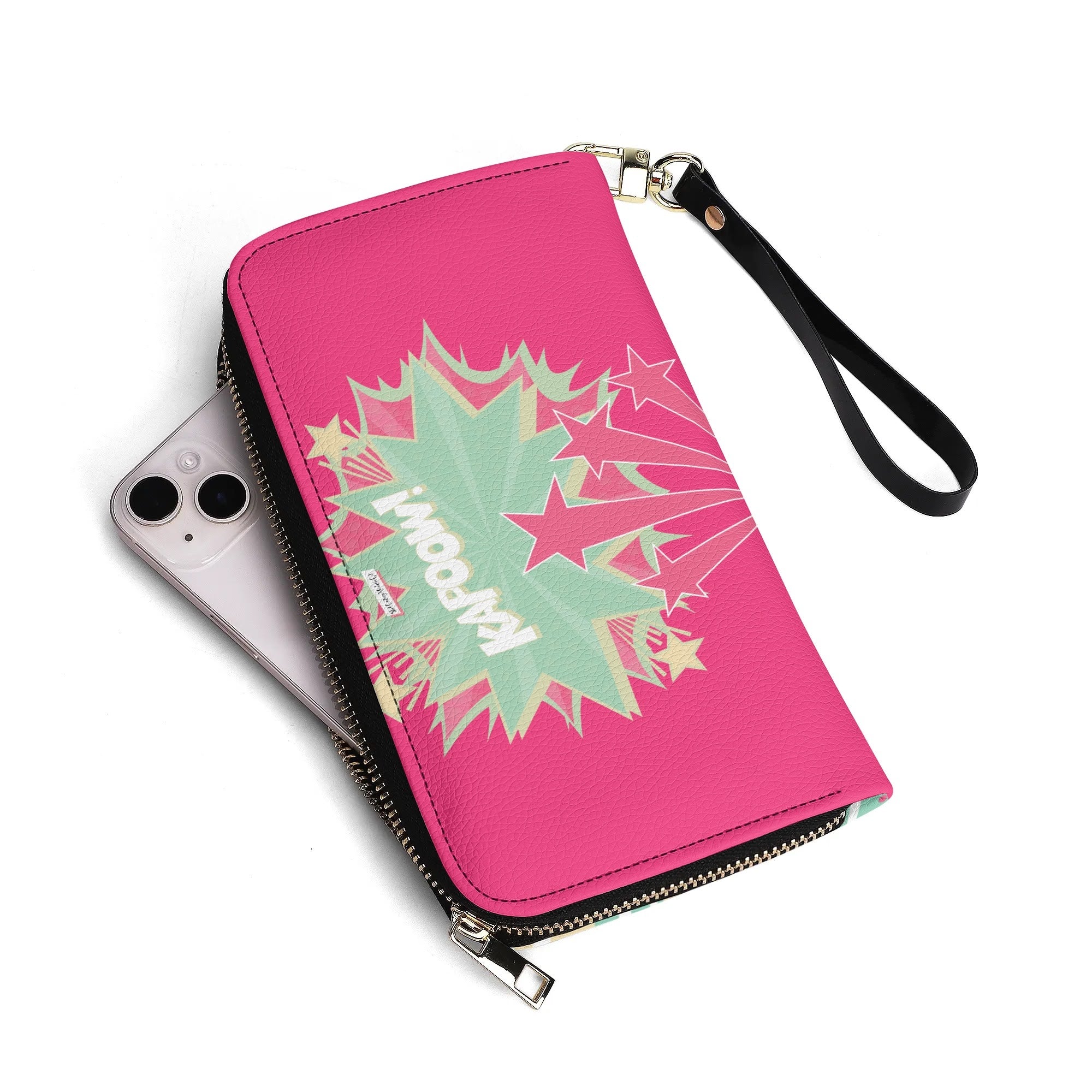 Women Empowerment Pop Art Retro Funky Fun Wallet Wristlet - Mid Century Modern Gal