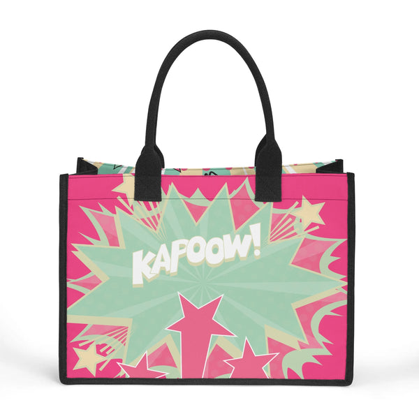 Feminist Women Empowered Pop Art Retro Canvas Tote Bag