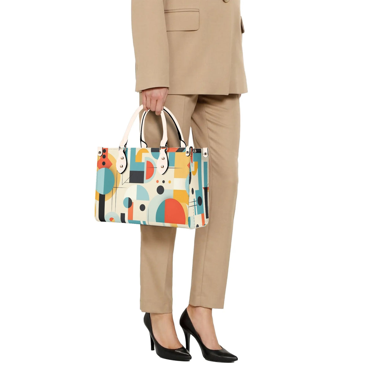 Mid Century Mod Gal, Bauhaus Designed, Funky Fun Handbag, Shoulder Bag - Mid Century Modern Gal
