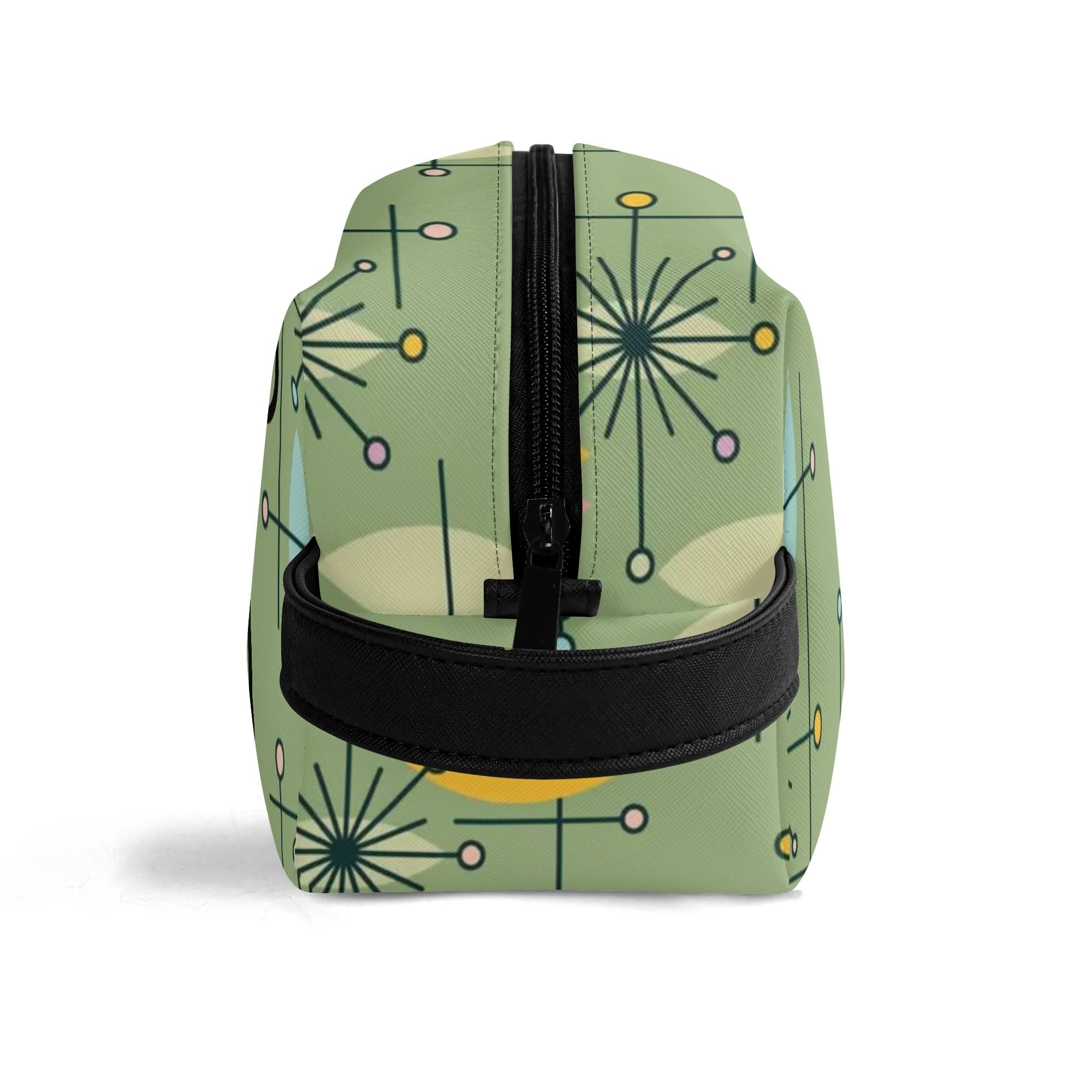 Mid Mod Kitschy Atomic Cat Travel Toiletry Bag - Mid Century Modern Gal