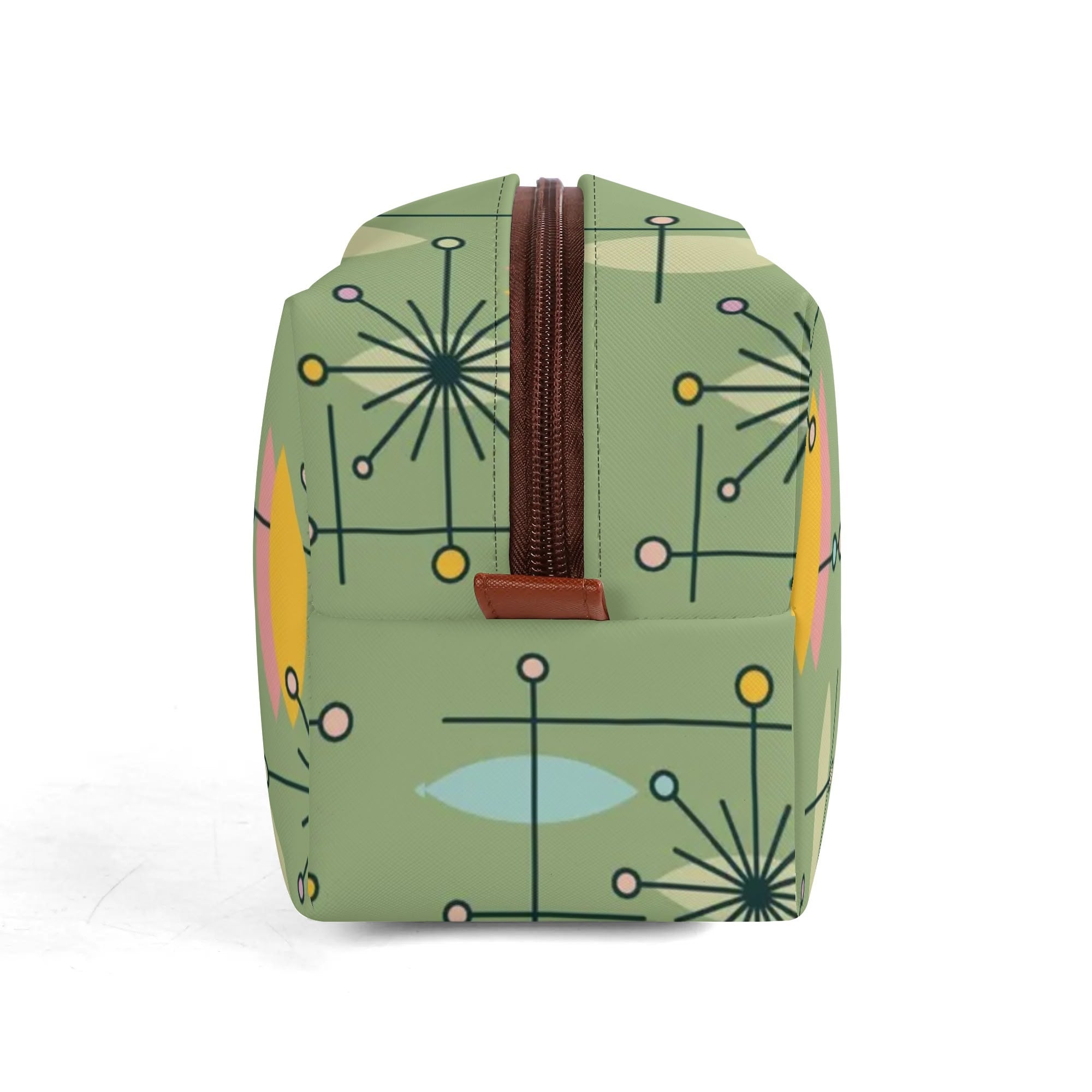 Mid Mod Kitschy Atomic Cat Travel Toiletry Bag - Mid Century Modern Gal