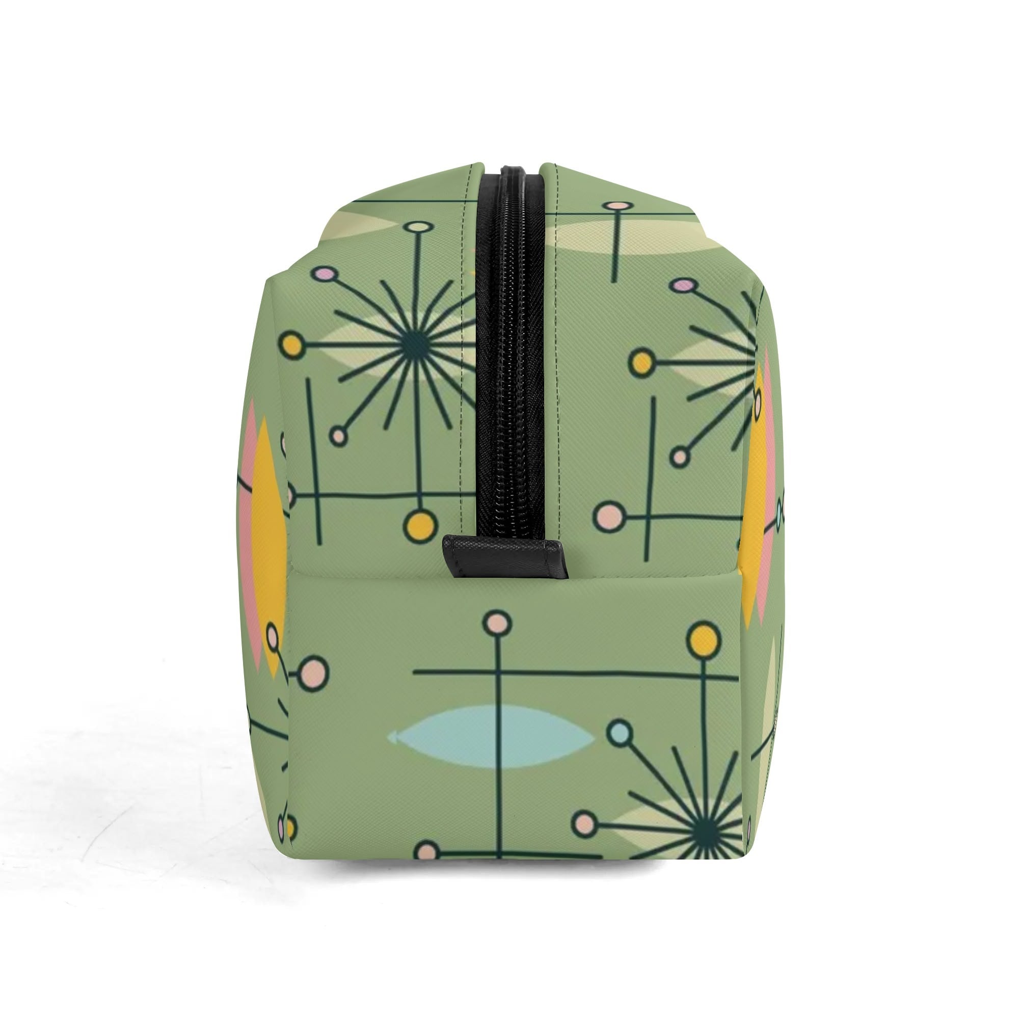 Mid Mod Kitschy Atomic Cat Travel Toiletry Bag - Mid Century Modern Gal