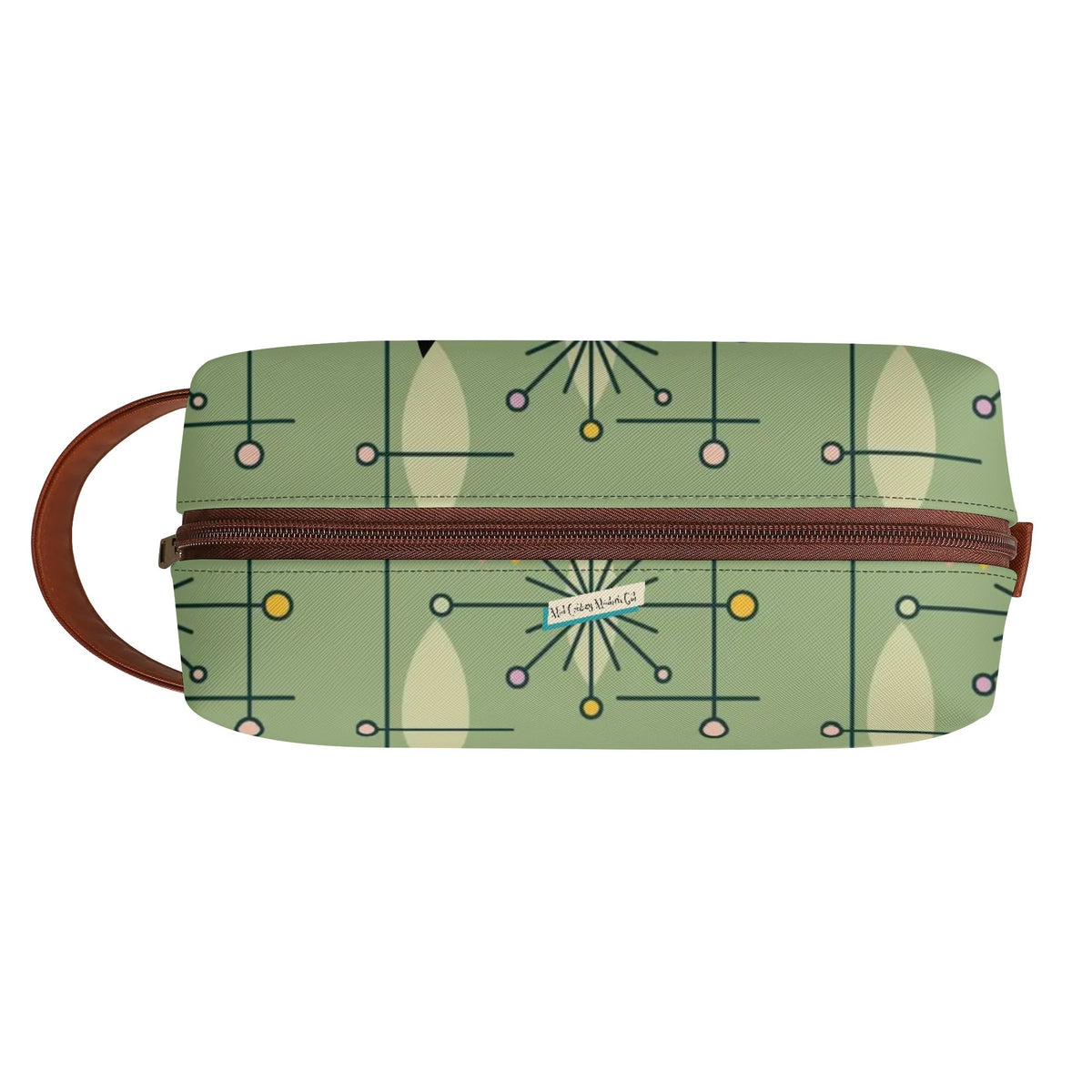 Mid Mod Kitschy Atomic Cat Travel Toiletry Bag - Mid Century Modern Gal