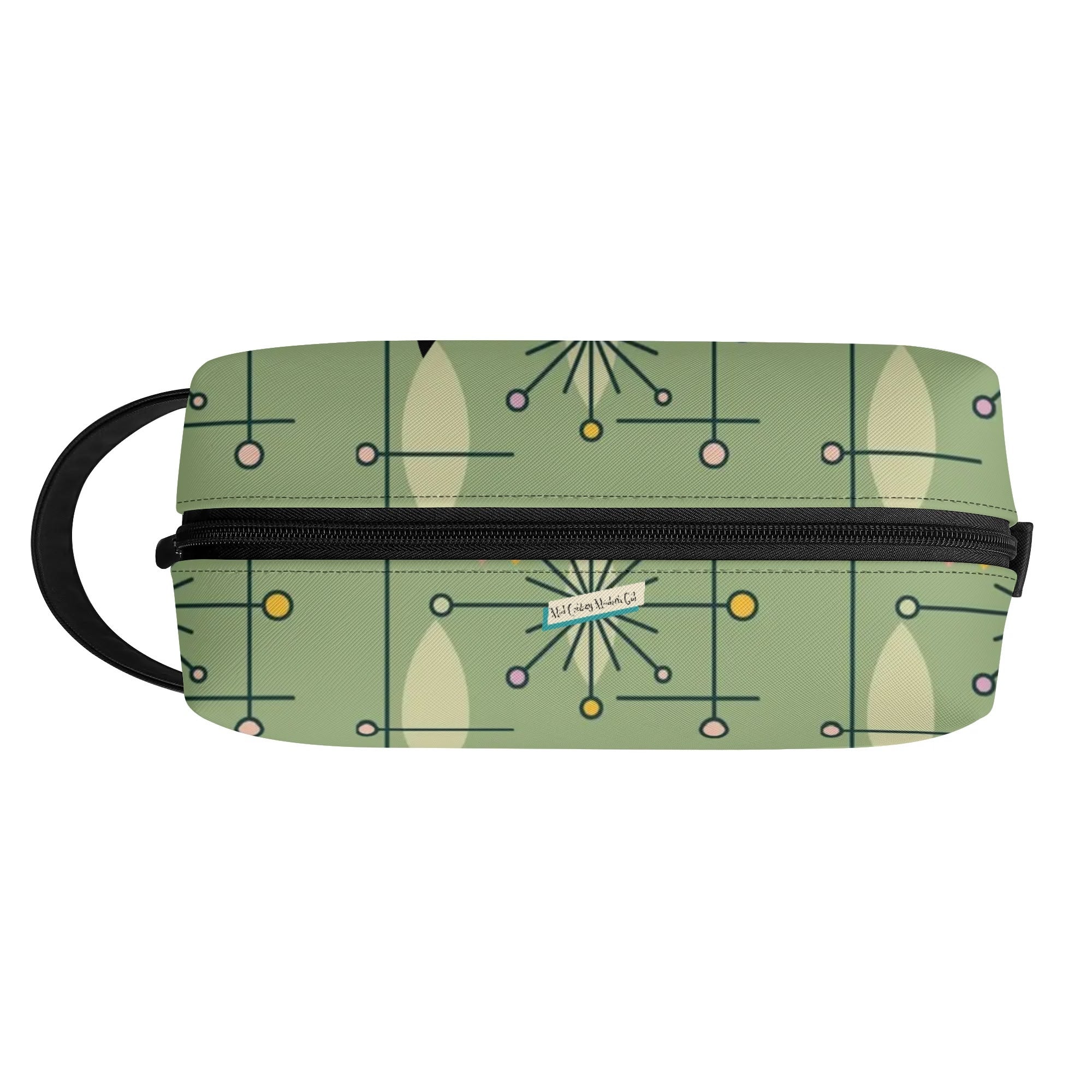Mid Mod Kitschy Atomic Cat Travel Toiletry Bag - Mid Century Modern Gal