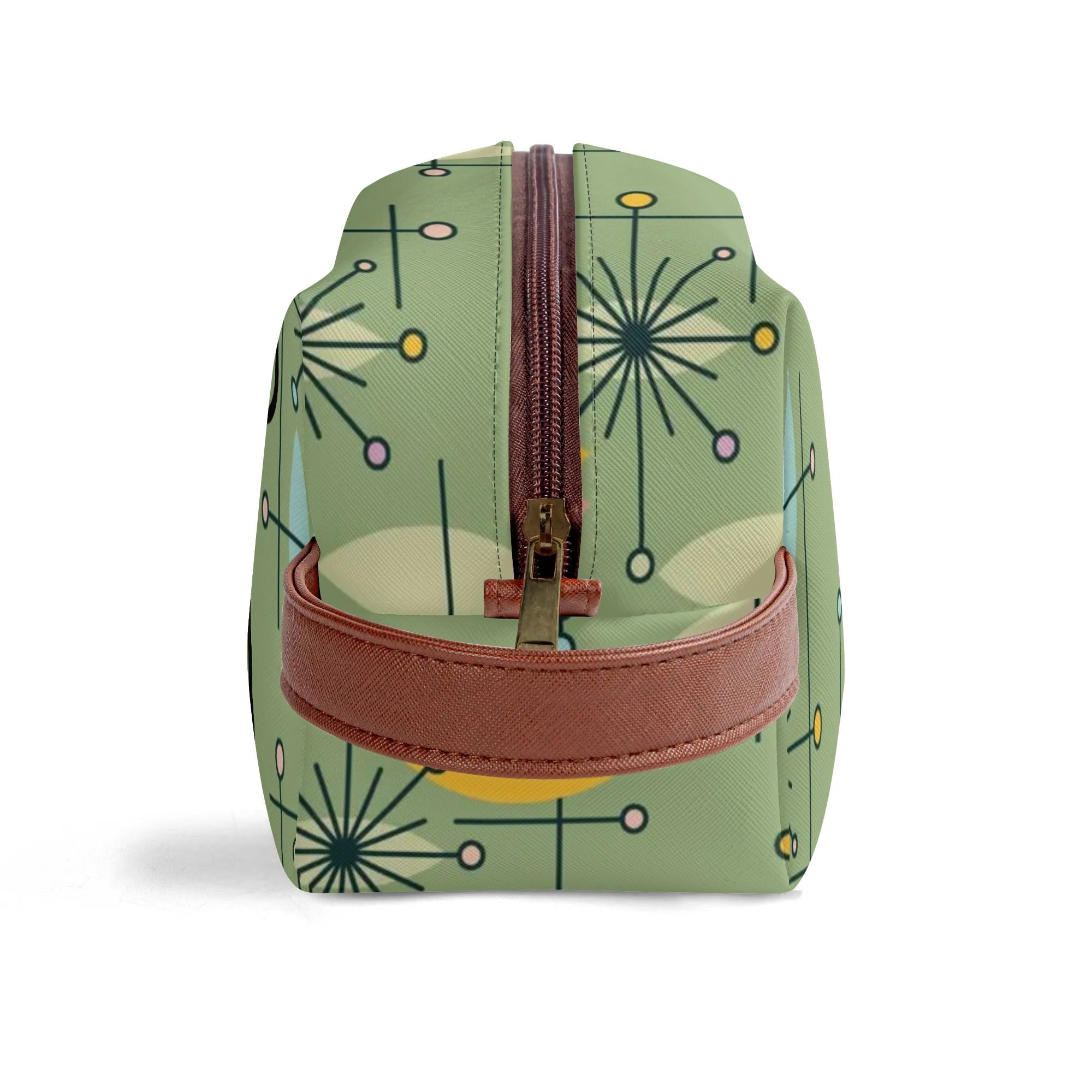 Mid Mod Kitschy Atomic Cat Travel Toiletry Bag - Mid Century Modern Gal