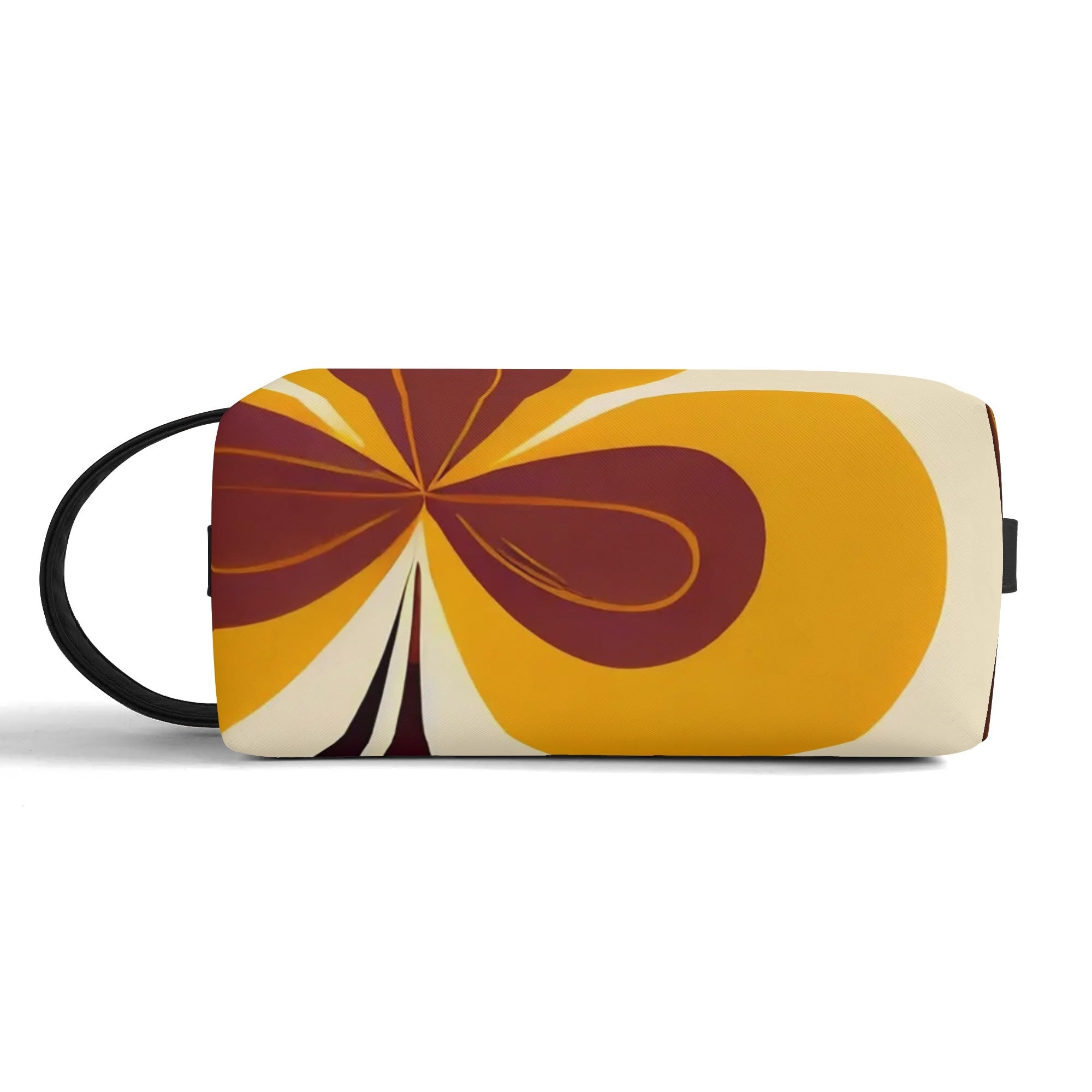 Mid Mod 60s Gal, Retro Flower Power Travel Toiletry Bag - Mid Century Modern Gal