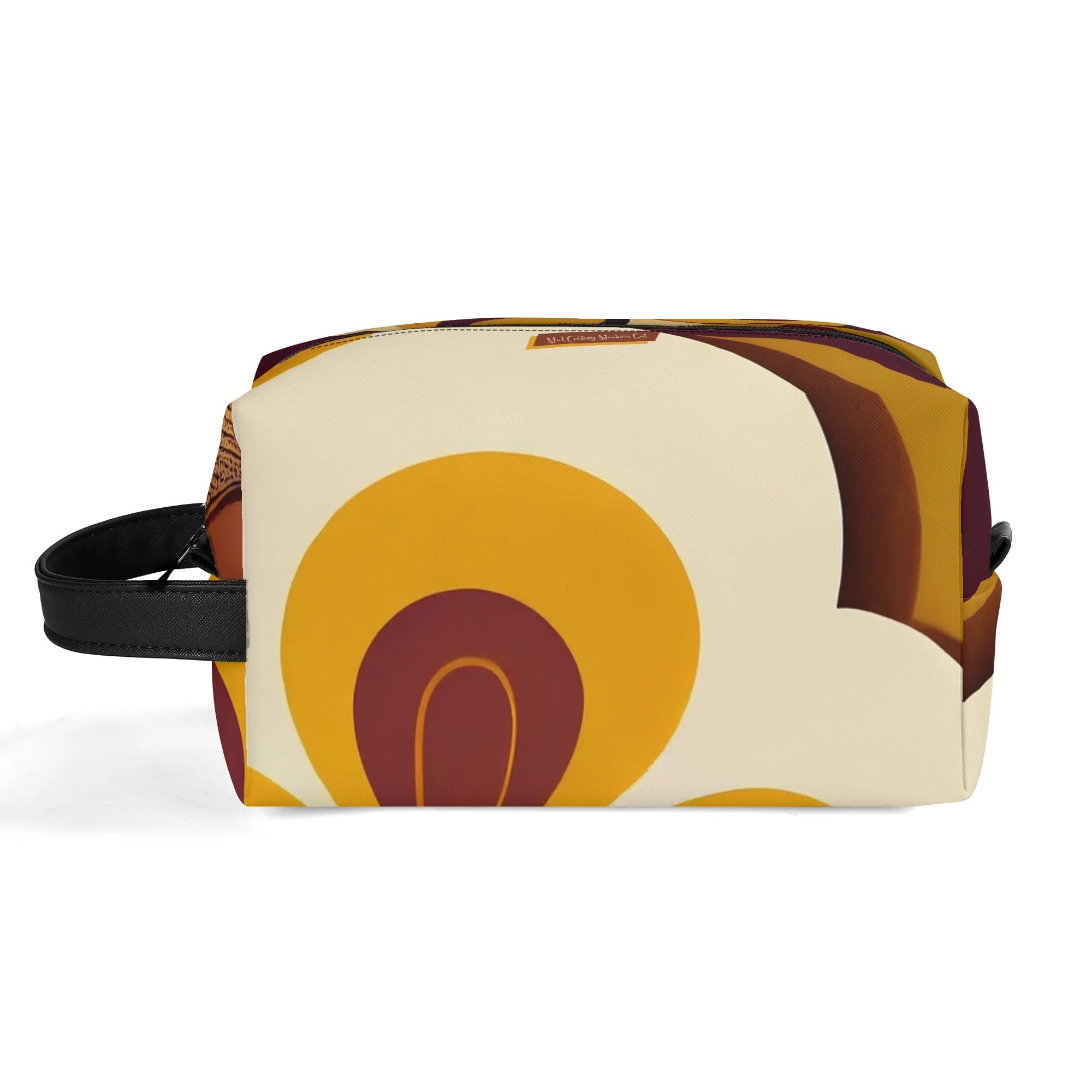 Mid Mod 60s Gal, Retro Flower Power Travel Toiletry Bag - Mid Century Modern Gal