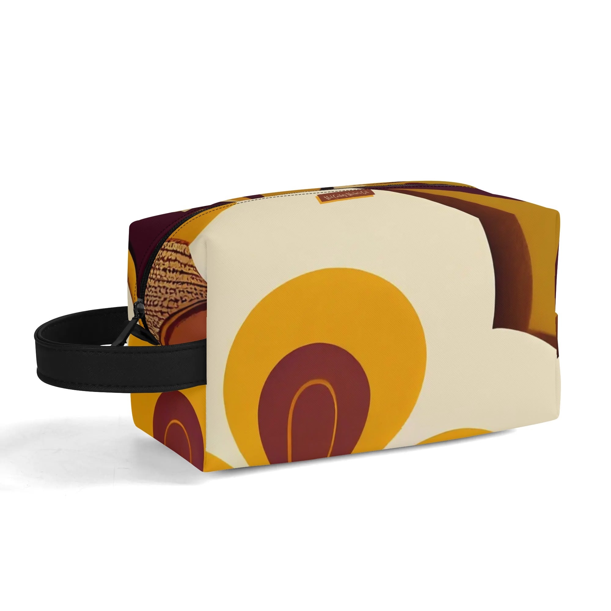 Mid Mod 60s Gal, Retro Flower Power Travel Toiletry Bag - Mid Century Modern Gal