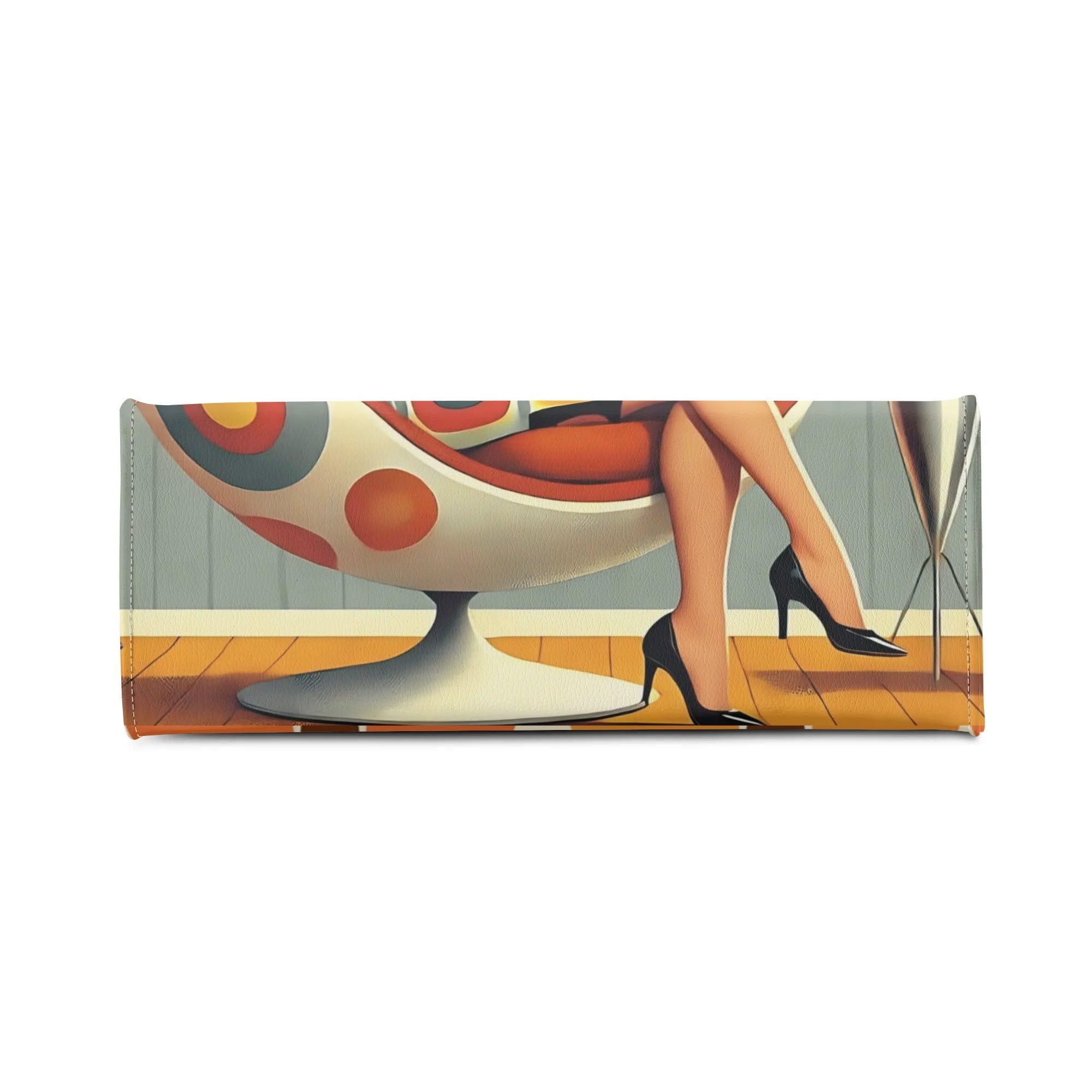 Mod 60s Gal, Retro Mid Century Modern Kitschy Handbag, Shoulder Reversible Purse - Mid Century Modern Gal