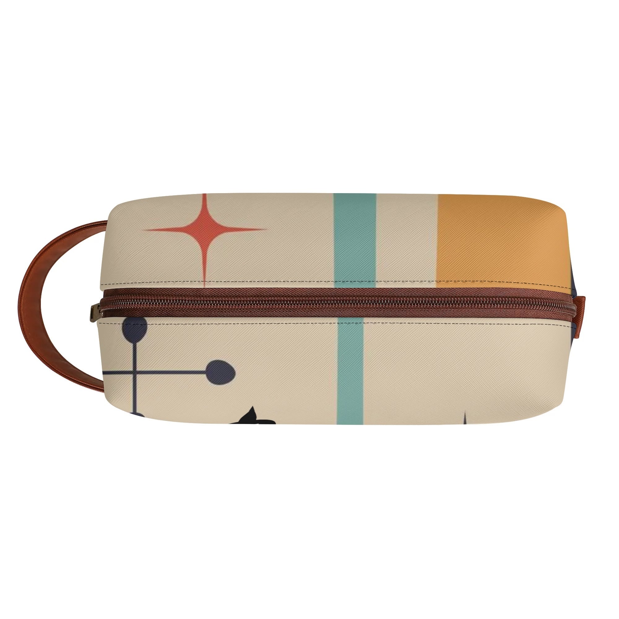 Atomic Kitty Travel Bag, Toiletry Bag, Kitschy Mod Style - Mid Century Modern Gal