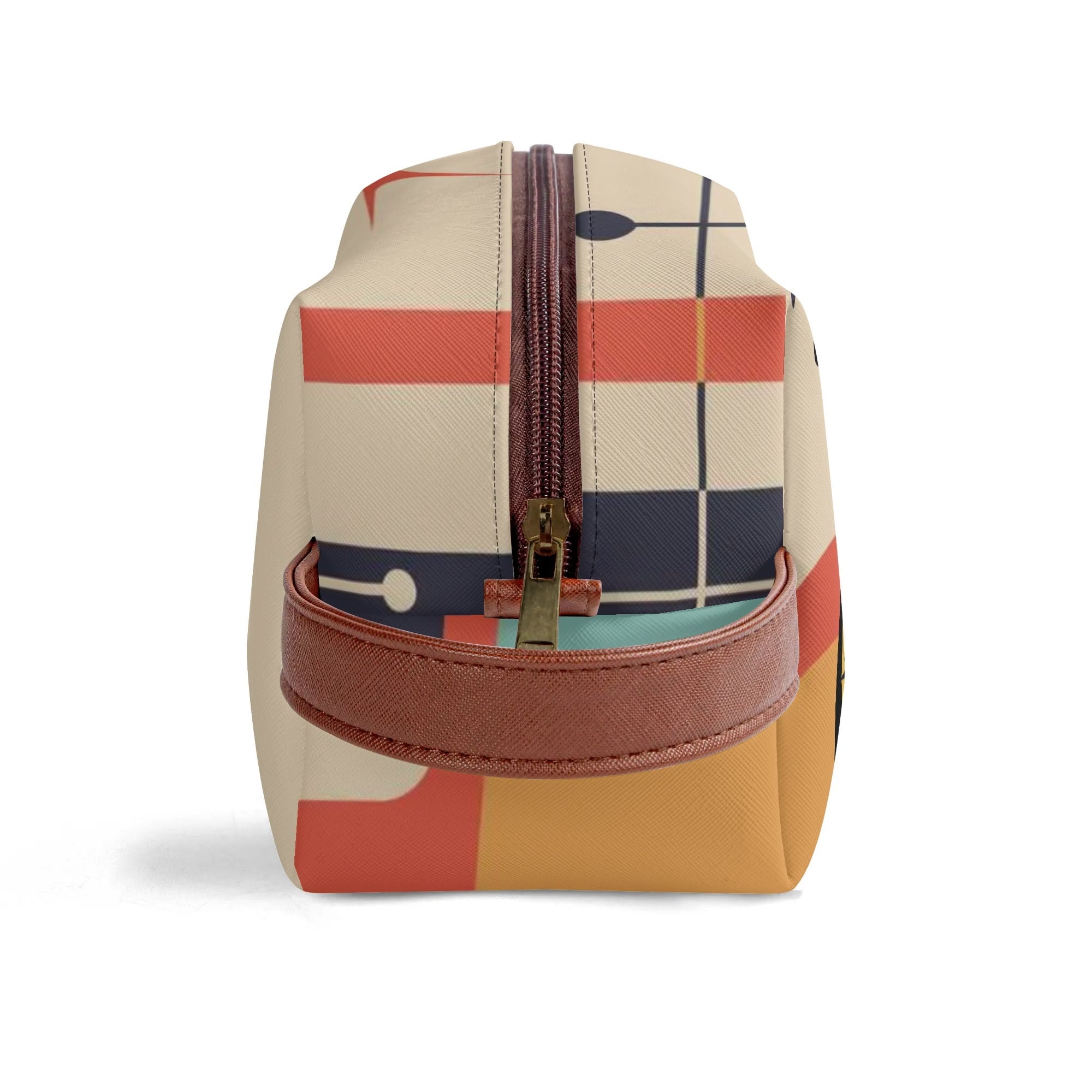Atomic Kitty Travel Bag, Toiletry Bag, Kitschy Mod Style - Mid Century Modern Gal