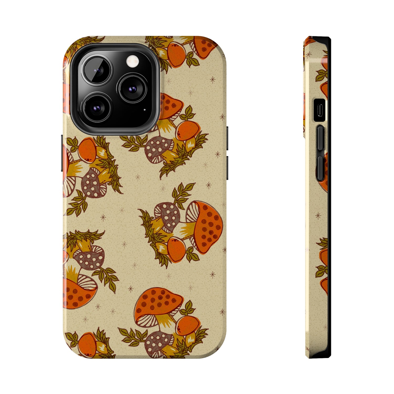 70s Merry Mushroom Groovy Retro Smart Phone Tough Phone Cases