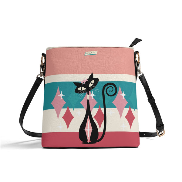 Atomic Cat Mid Mod Trendy Fashionable Shoulder Bag