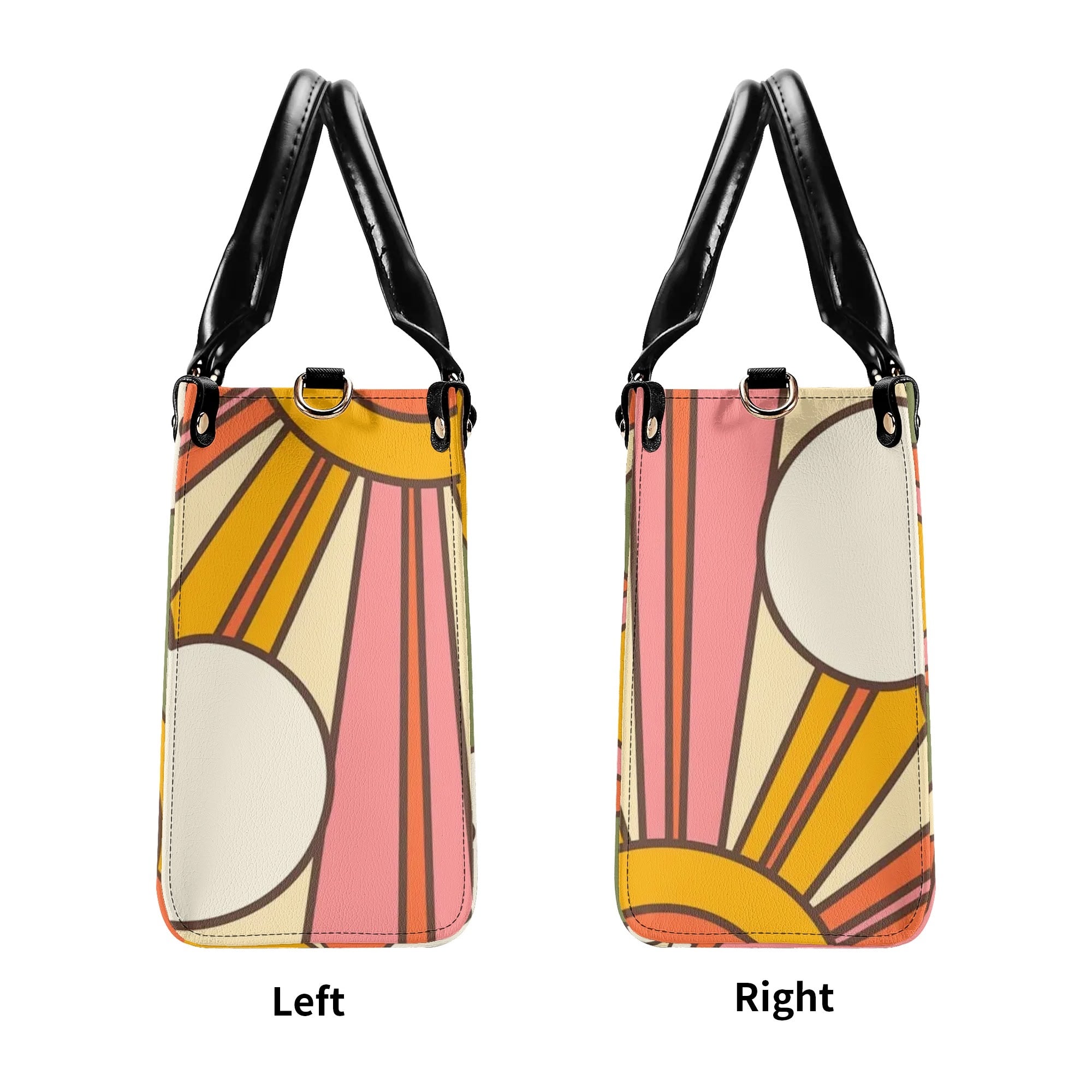1970s Groovy Handbag, Atomic Kitty, Flower Power Hip Chic Trendy Kitsch Shoulder Bag - Mid Century Modern Gal