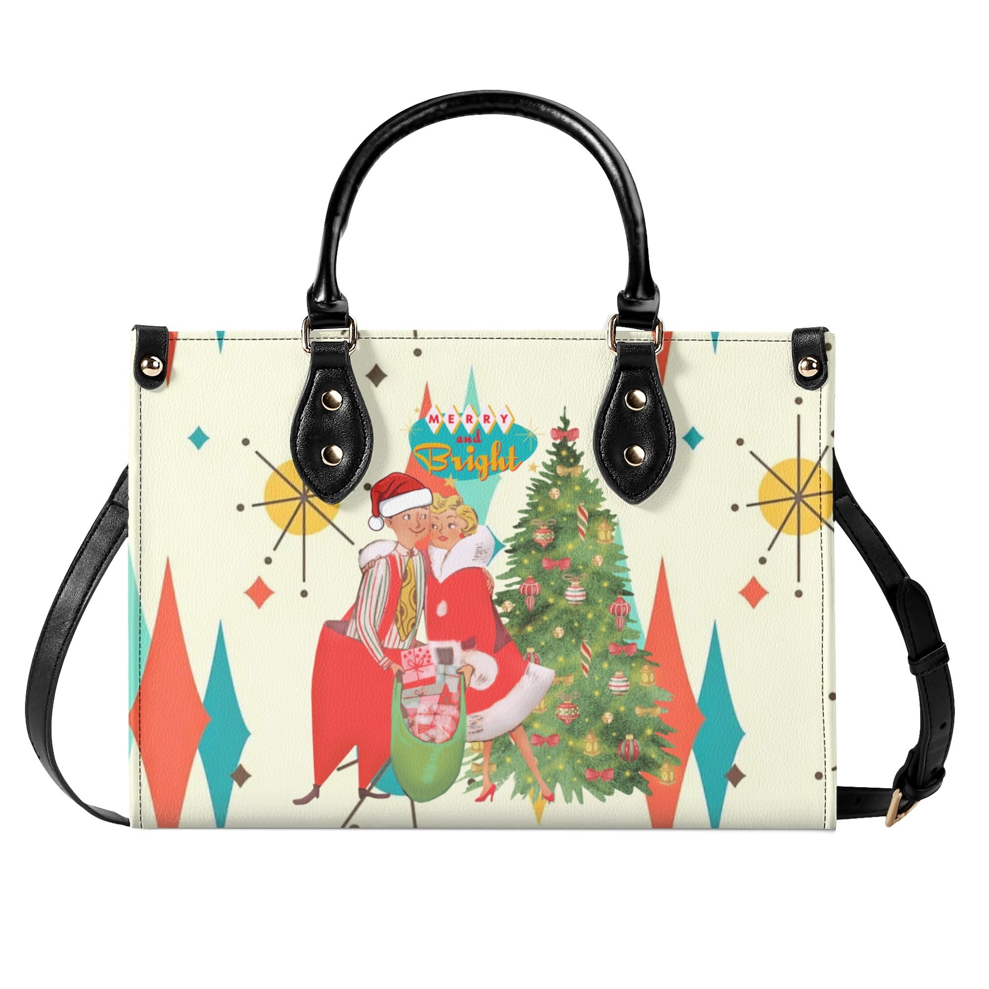 Retro Vintage 50s Holiday Kitsch Handbag - Mid Century Modern Gal