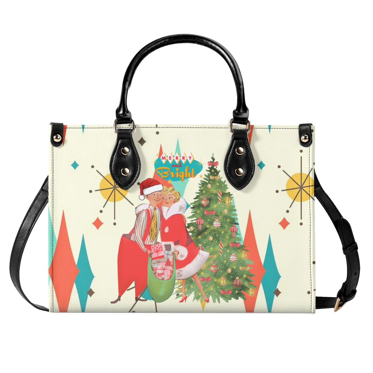 Retro Vintage 50s Holiday Kitsch Handbag - Mid Century Modern Gal