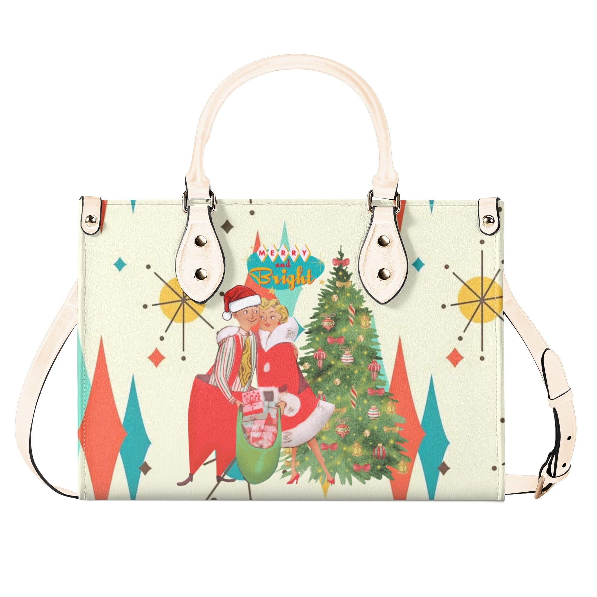 Retro Vintage 50s Holiday Kitsch Handbag - Mid Century Modern Gal
