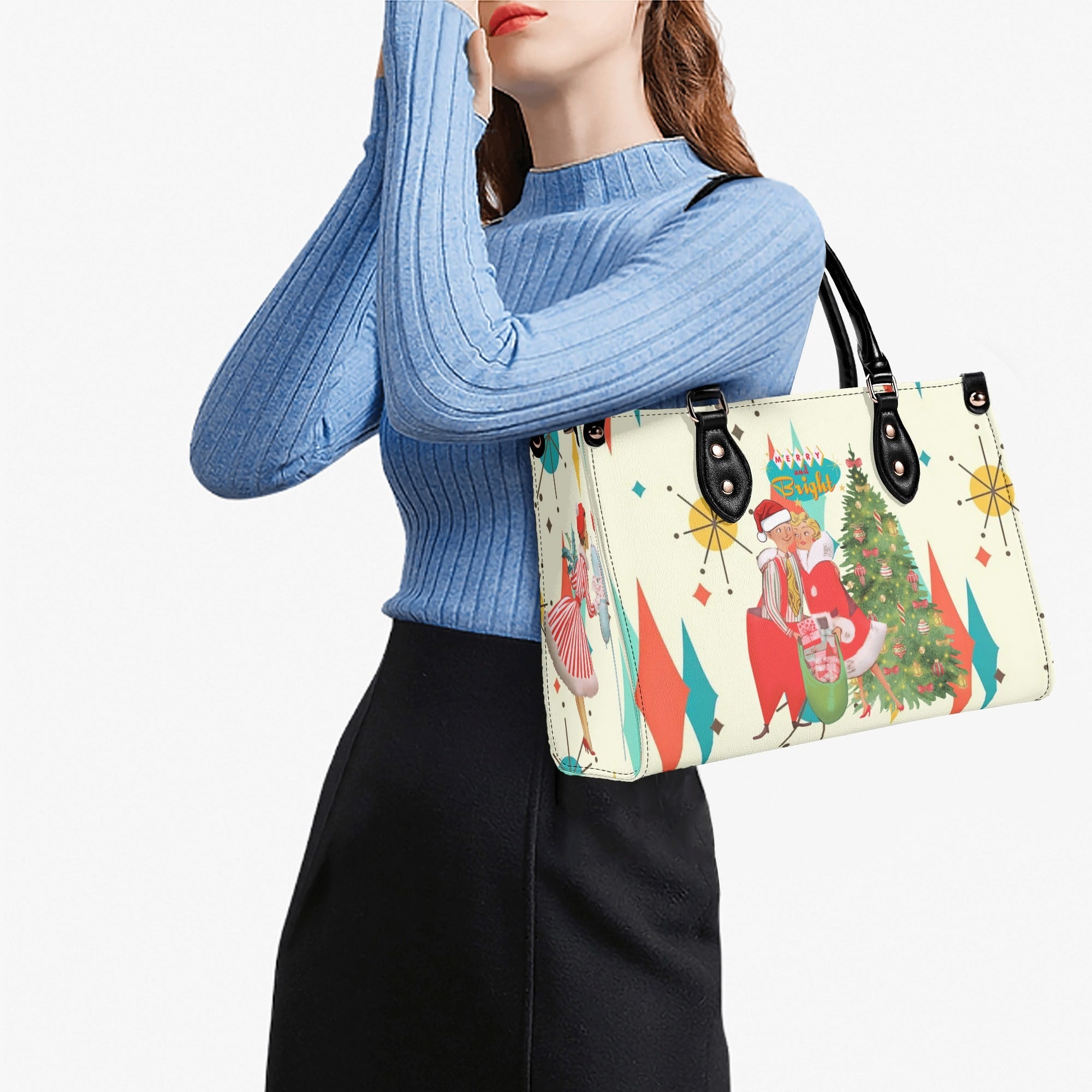 Retro Vintage 50s Holiday Kitsch Handbag - Mid Century Modern Gal