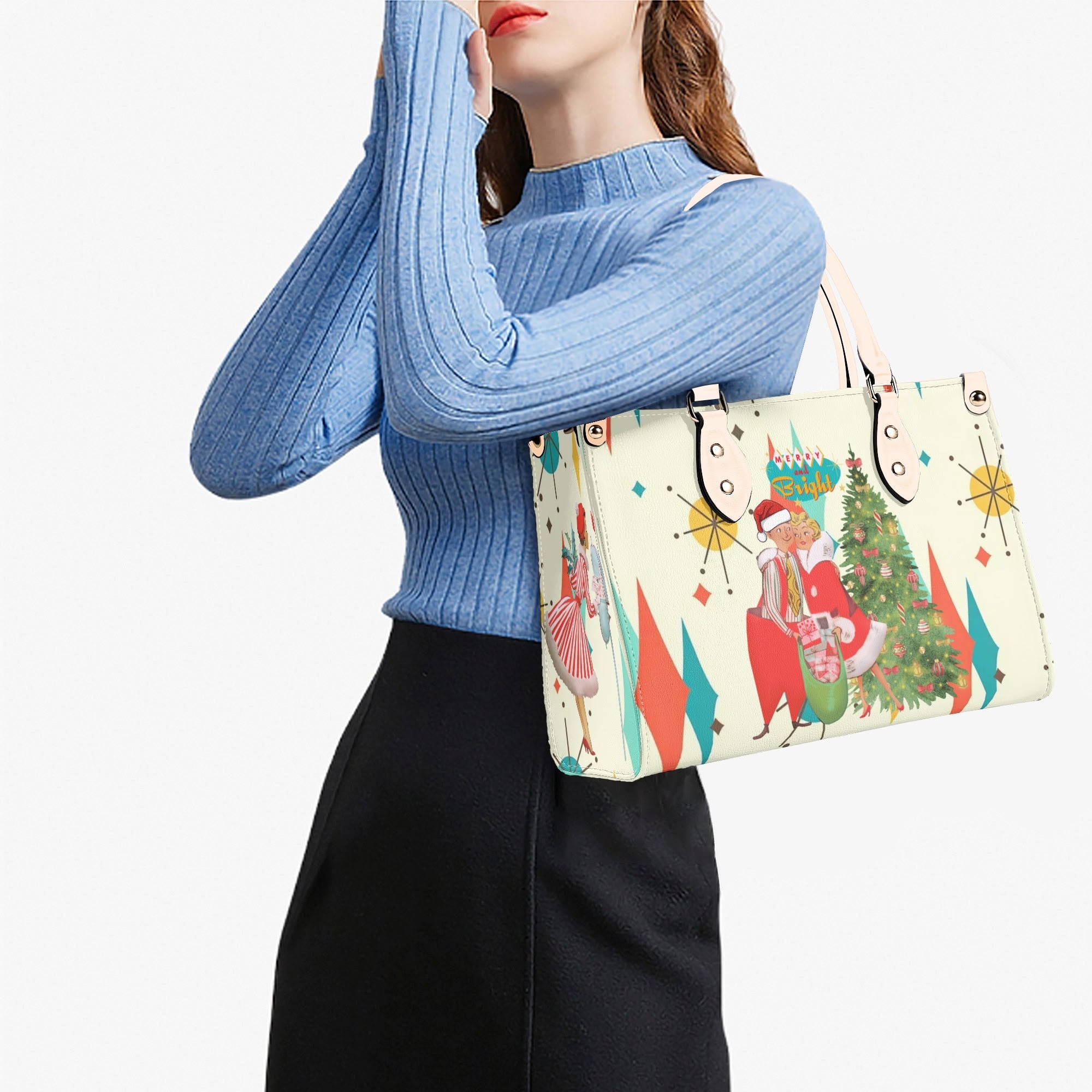Retro Vintage 50s Holiday Kitsch Handbag - Mid Century Modern Gal