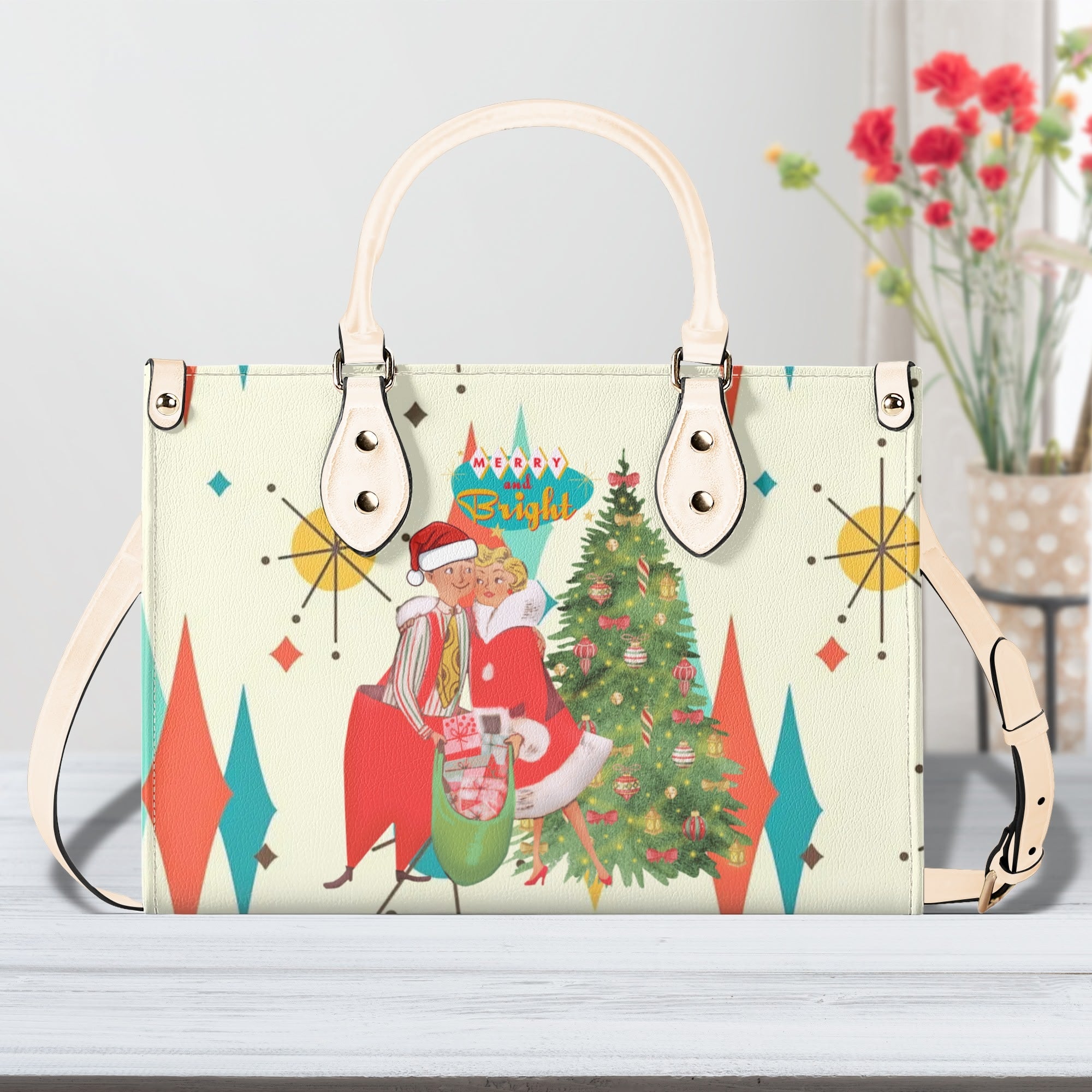 Retro Vintage 50s Holiday Kitsch Handbag - Mid Century Modern Gal