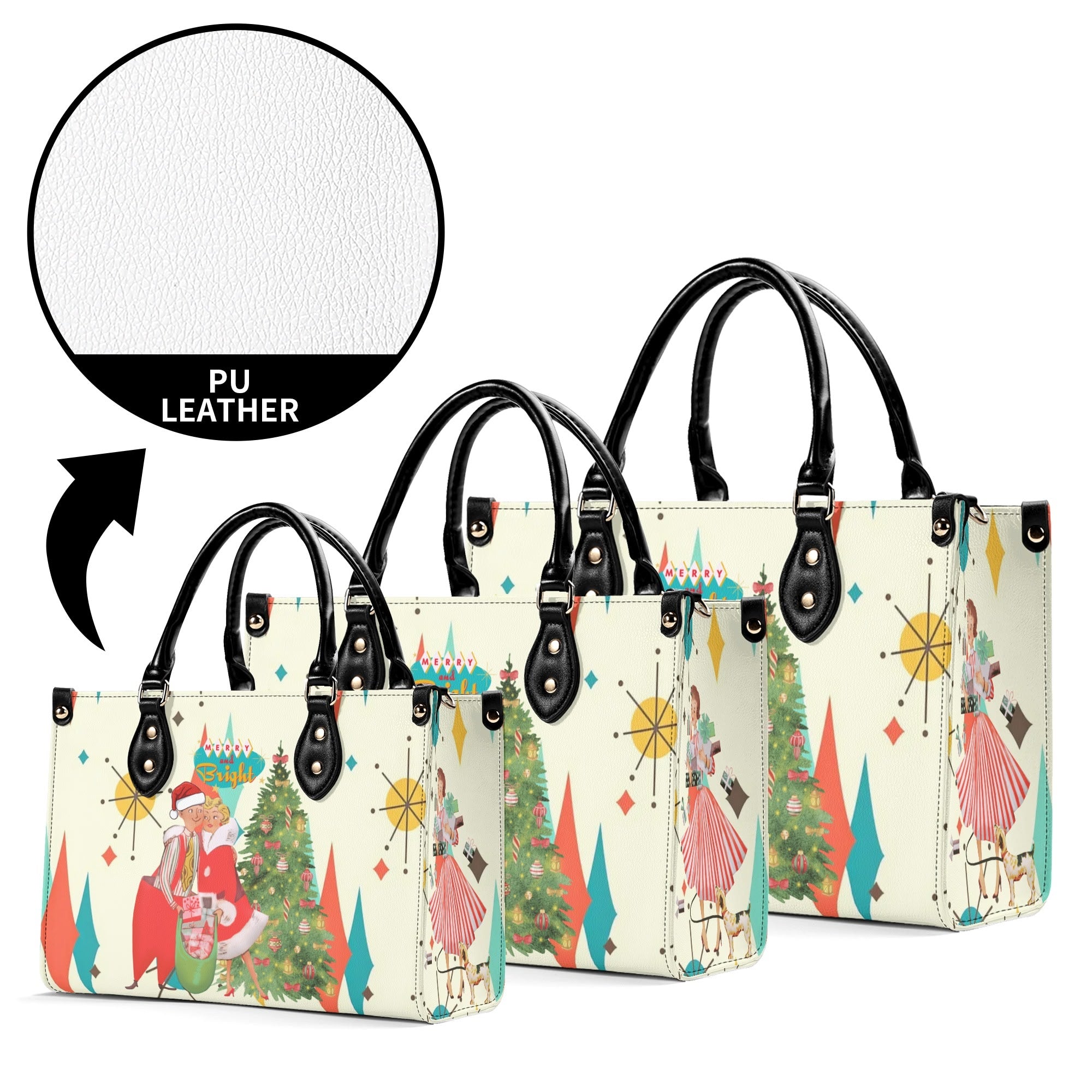 Retro Vintage 50s Holiday Kitsch Handbag - Mid Century Modern Gal