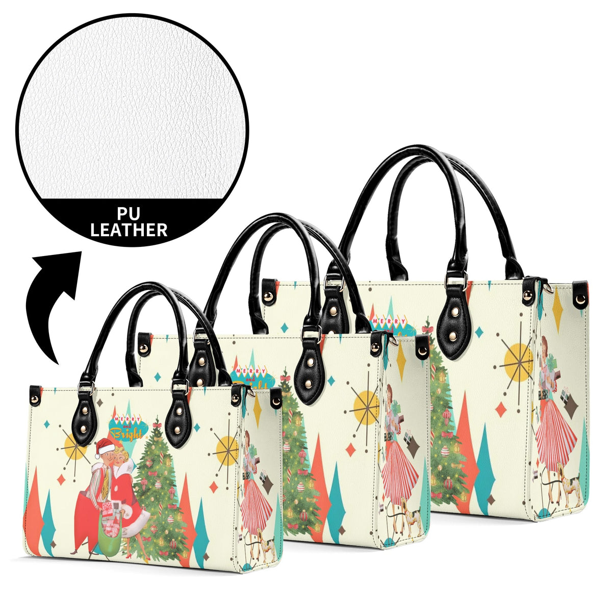 Retro Vintage 50s Holiday Kitsch Handbag - Mid Century Modern Gal