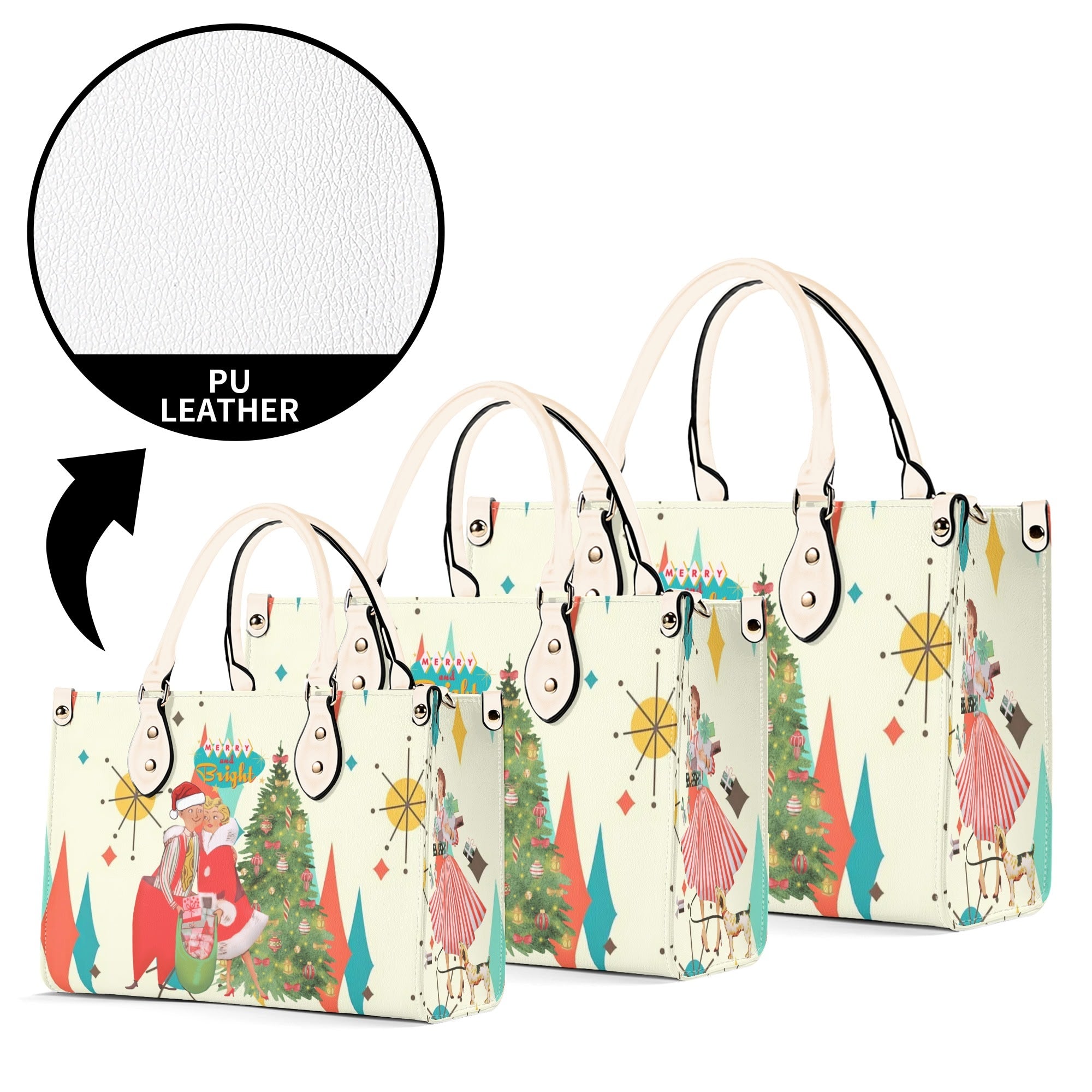 Retro Vintage 50s Holiday Kitsch Handbag - Mid Century Modern Gal