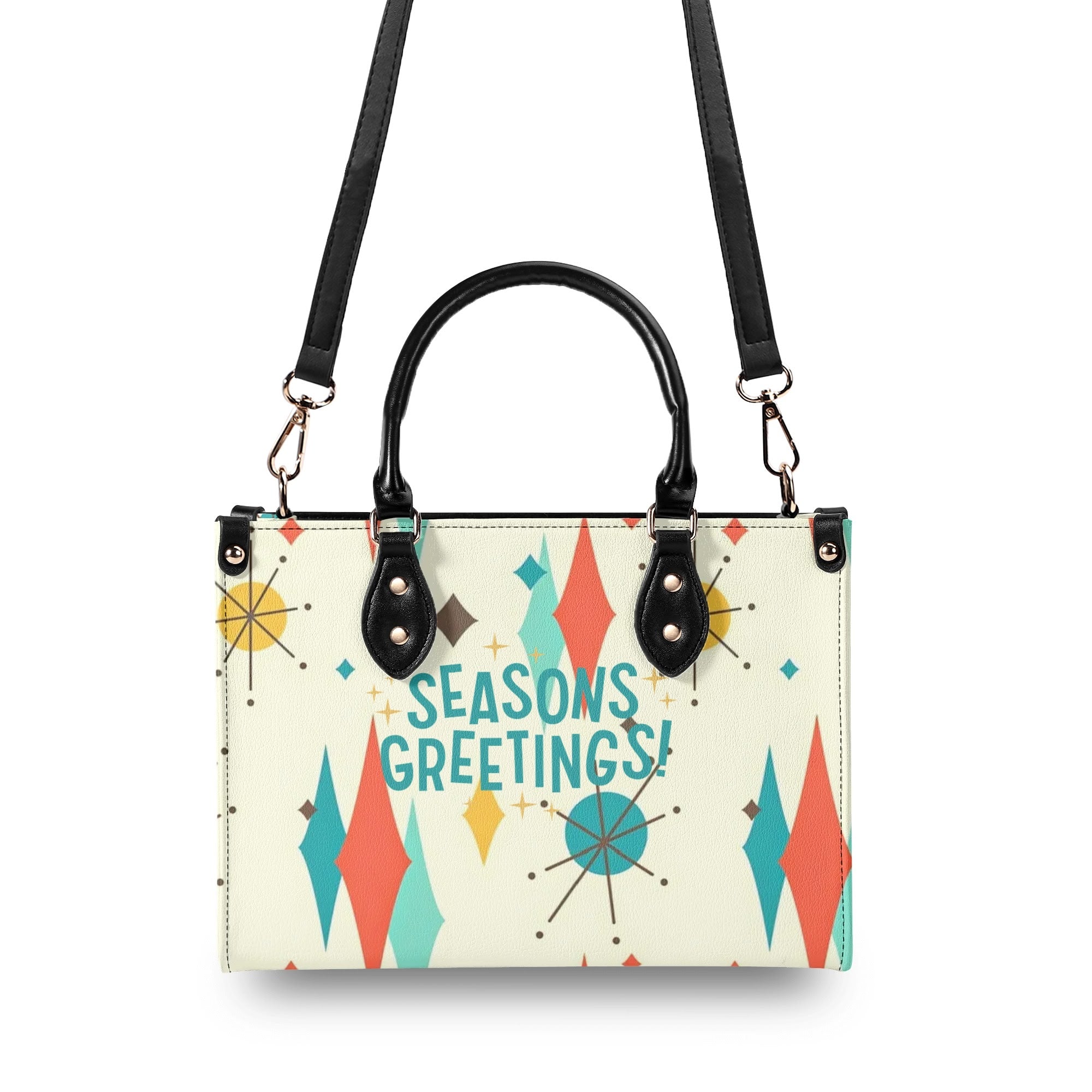 Retro Vintage 50s Holiday Kitsch Handbag - Mid Century Modern Gal