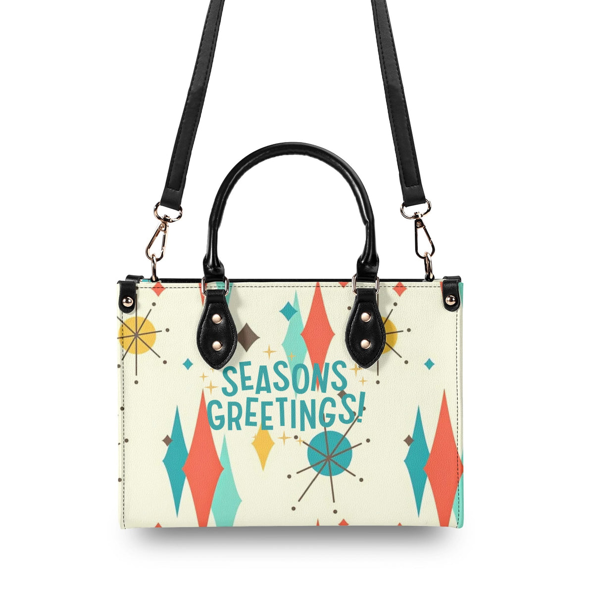 Retro Vintage 50s Holiday Kitsch Handbag - Mid Century Modern Gal