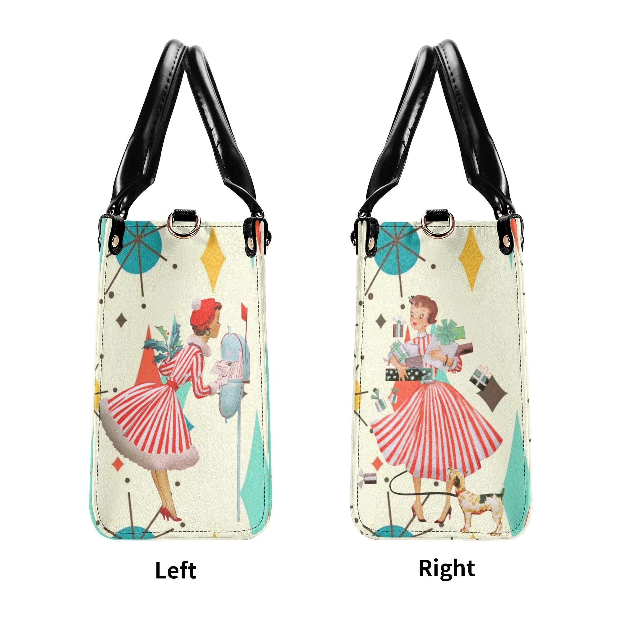 Retro Vintage 50s Holiday Kitsch Handbag - Mid Century Modern Gal