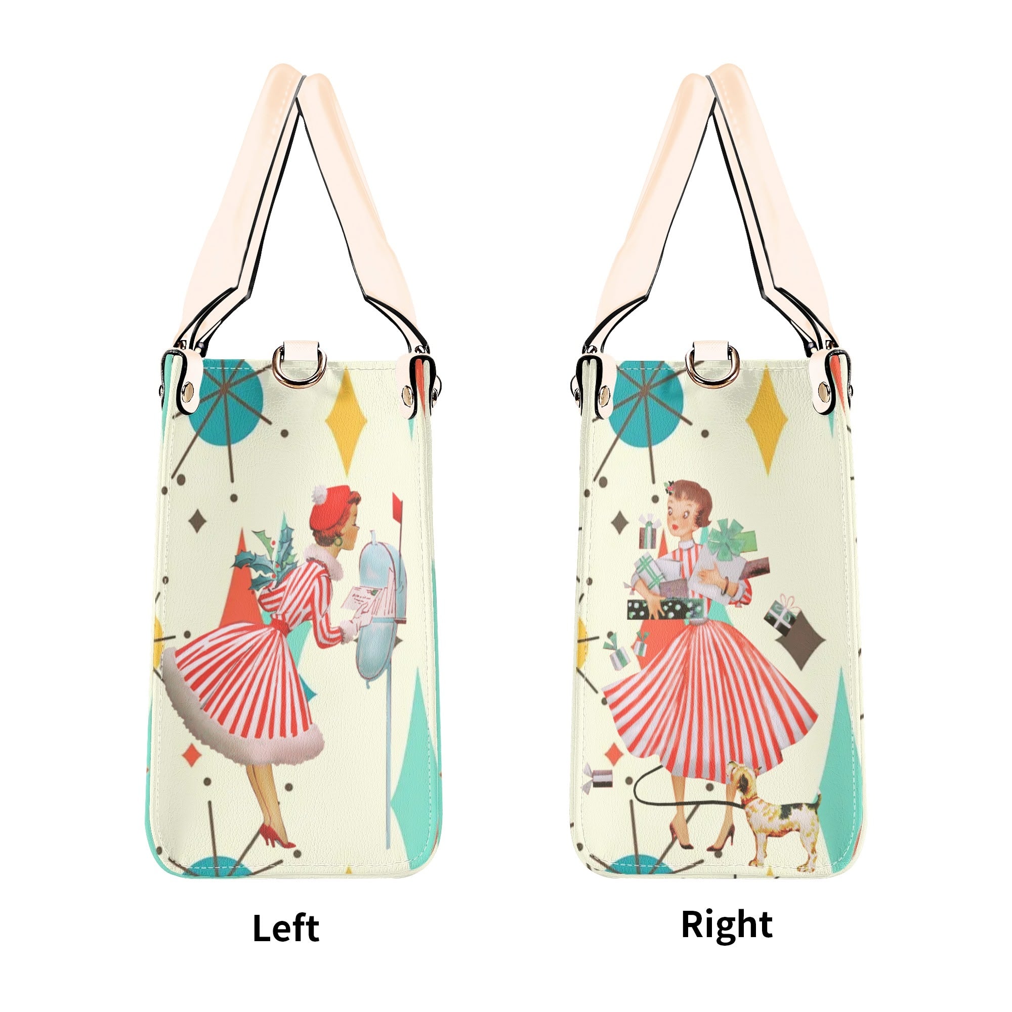 Retro Vintage 50s Holiday Kitsch Handbag - Mid Century Modern Gal