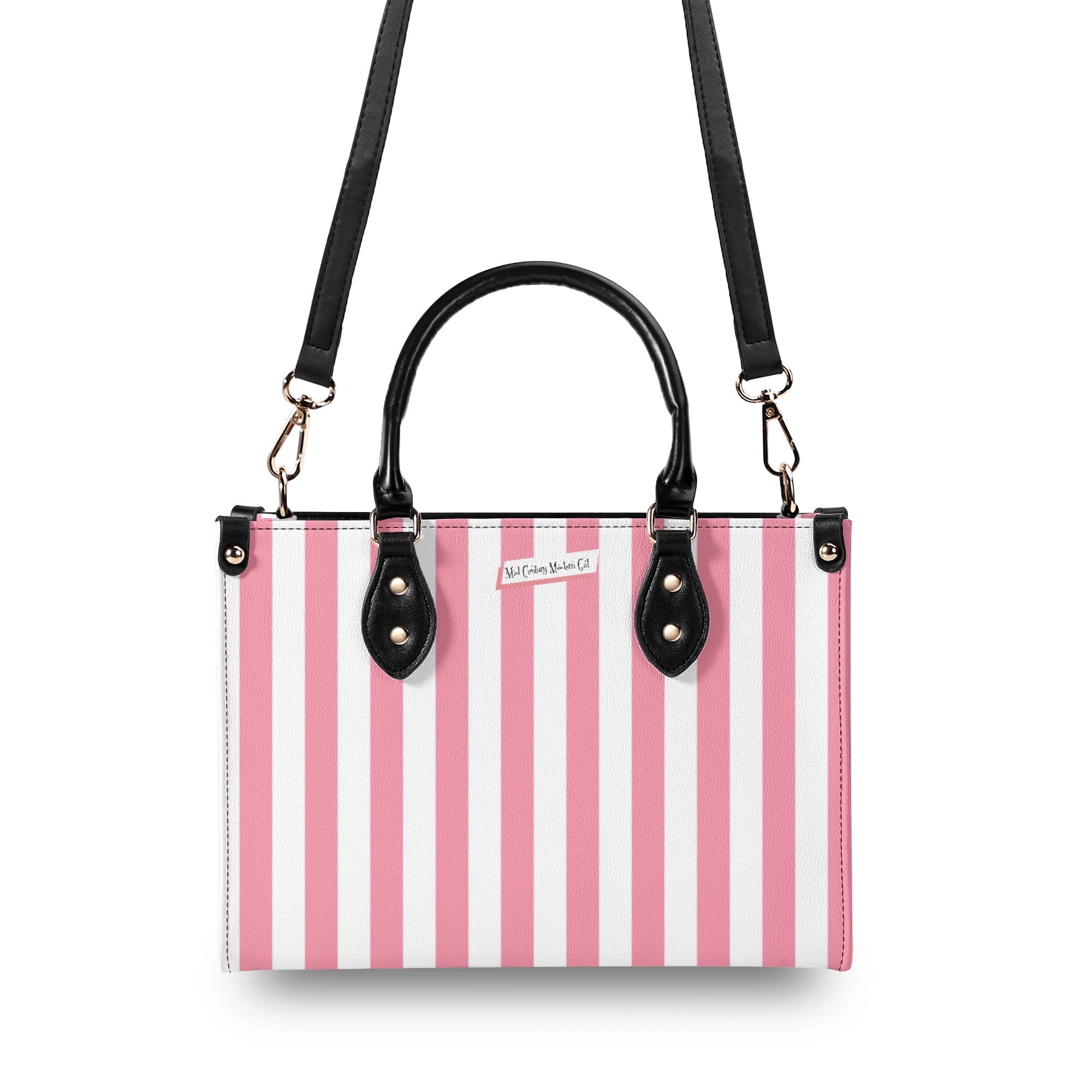 Sister Sister White Christmas Kitschy Fun Holiday Handbag - Mid Century Modern Gal