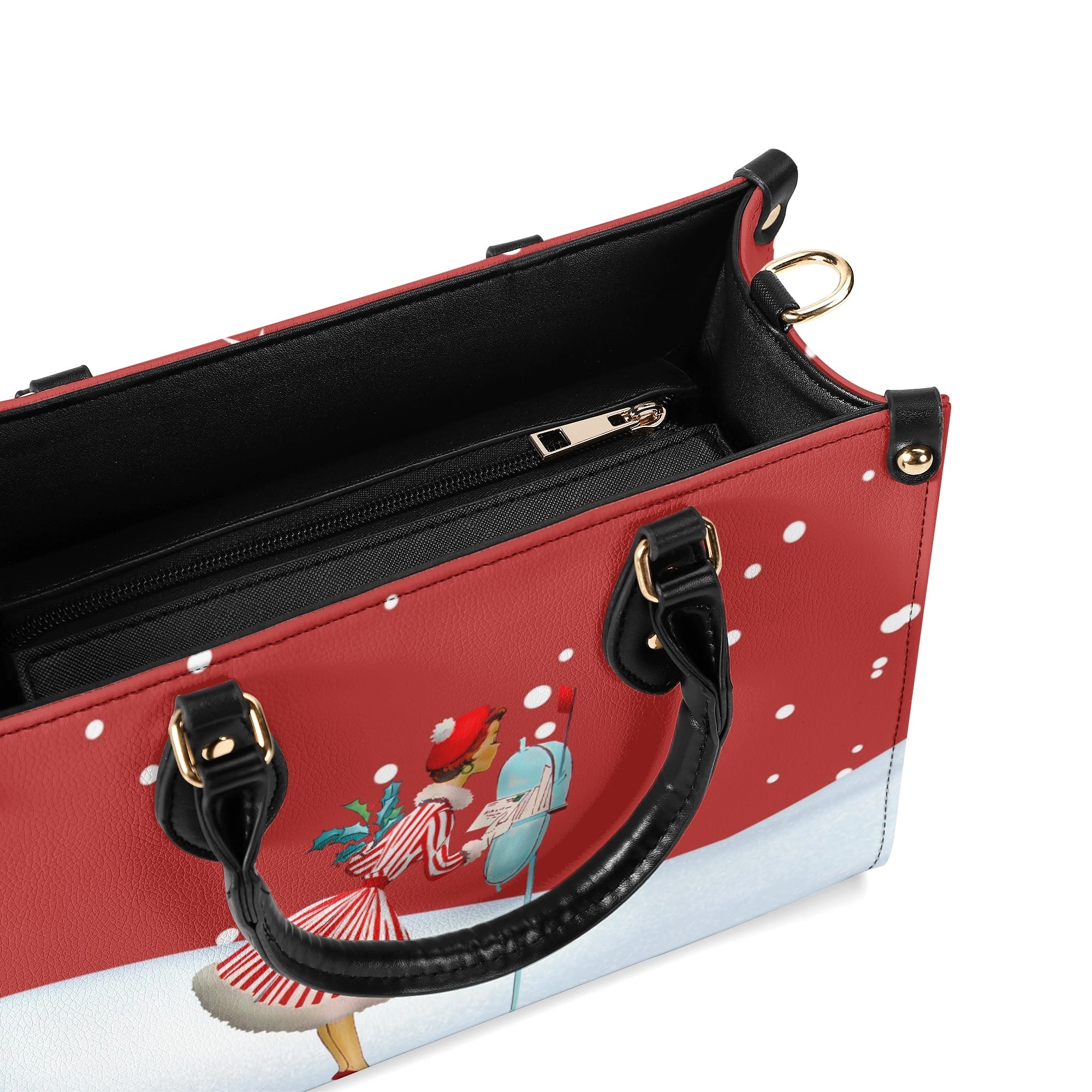 Christmas Handbag, Retro 50s Gal Holiday Purse For The Season - Mid Century Modern Gal