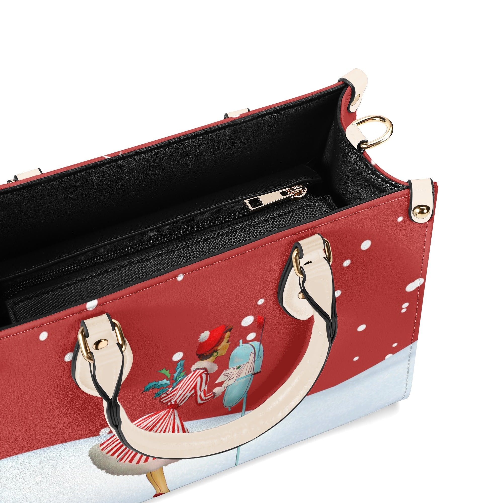 Christmas Handbag, Retro 50s Gal Holiday Purse For The Season - Mid Century Modern Gal