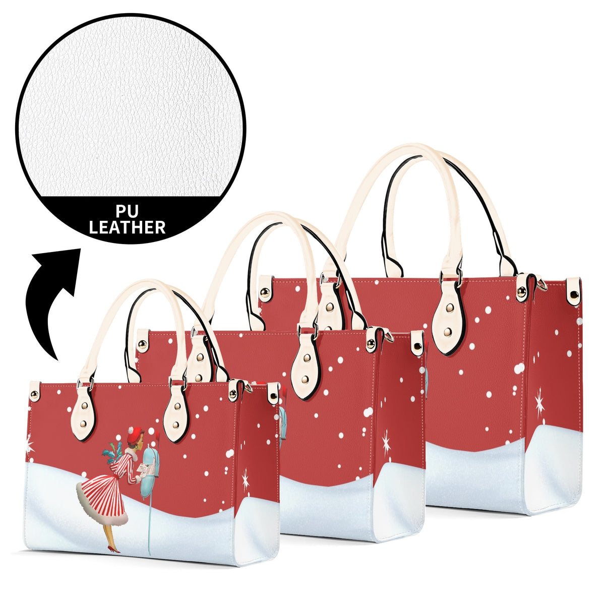 Christmas Handbag, Retro 50s Gal Holiday Purse For The Season - Mid Century Modern Gal