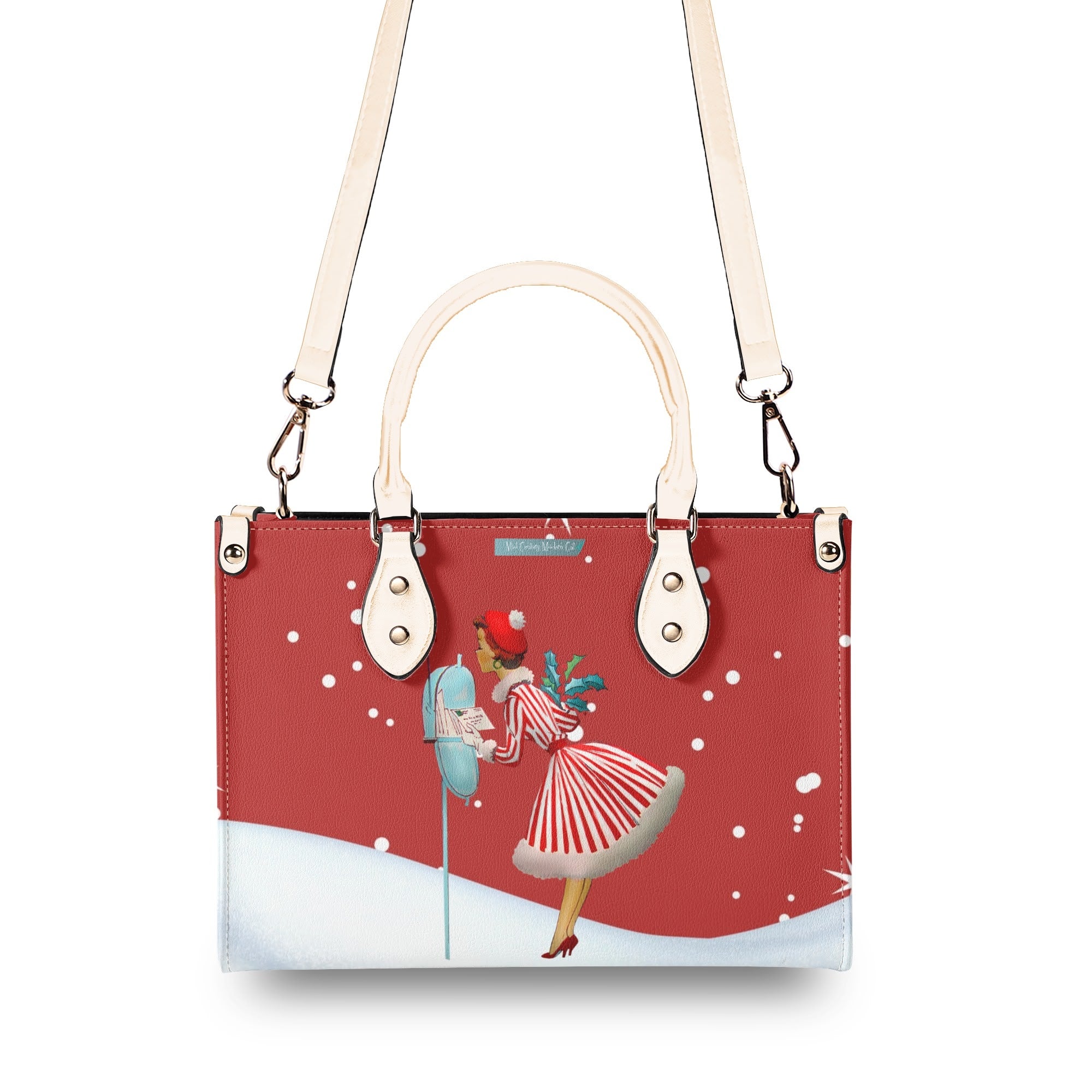 Christmas Handbag, Retro 50s Gal Holiday Purse For The Season - Mid Century Modern Gal