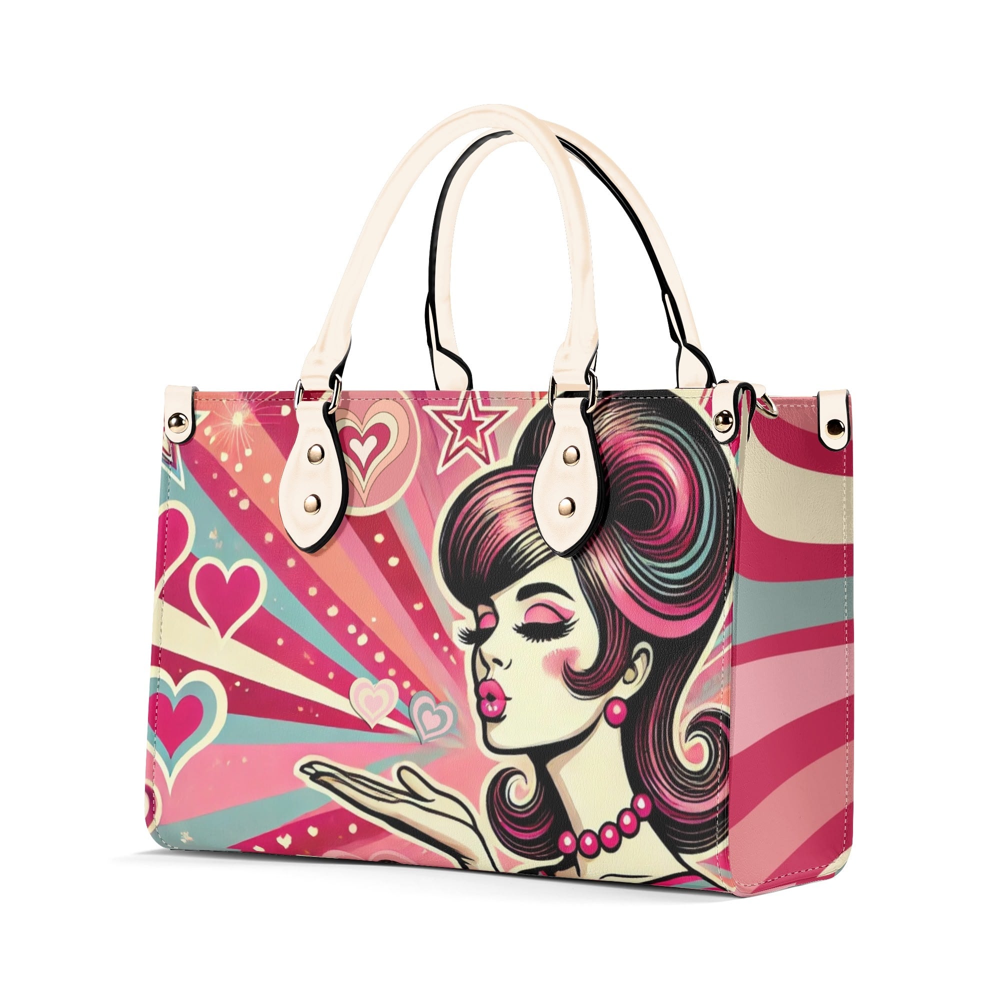 Retro 60s Mod Love Funky Fun Trendy Handbag Shoulder Bag for Mod Gals - Mid Century Modern Gal