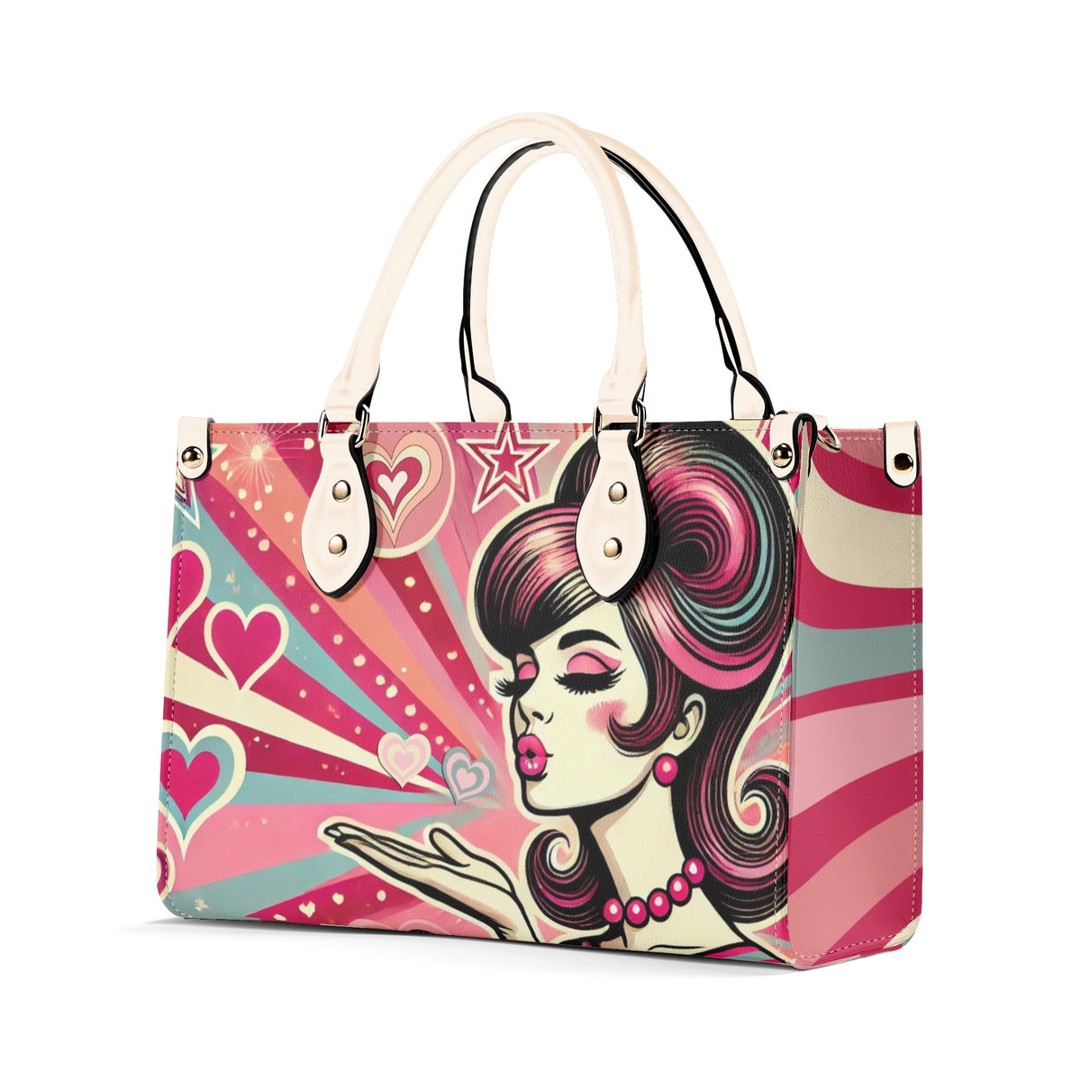 Retro 60s Mod Love Funky Fun Trendy Handbag Shoulder Bag for Mod Gals - Mid Century Modern Gal
