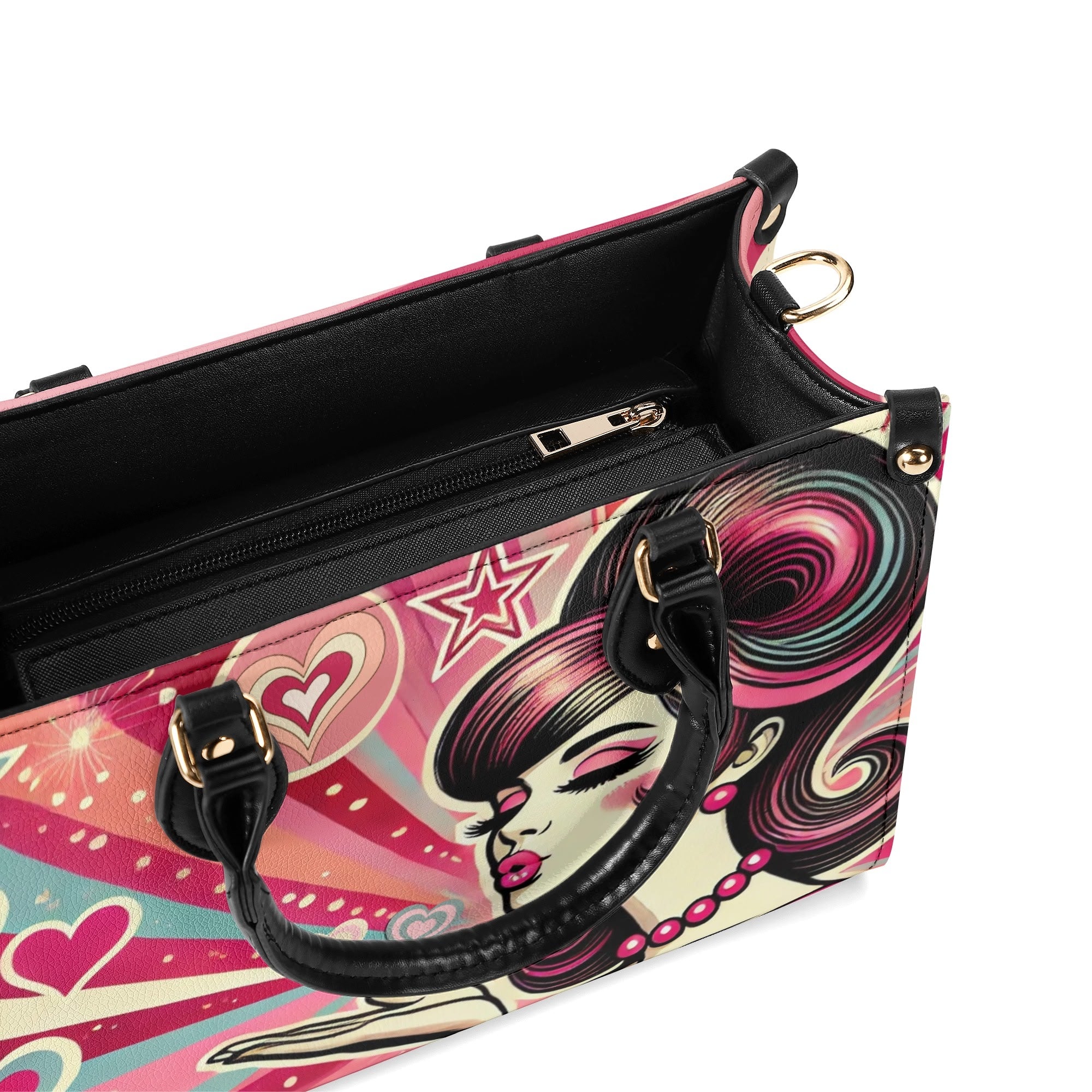 Retro 60s Mod Love Funky Fun Trendy Handbag Shoulder Bag for Mod Gals - Mid Century Modern Gal