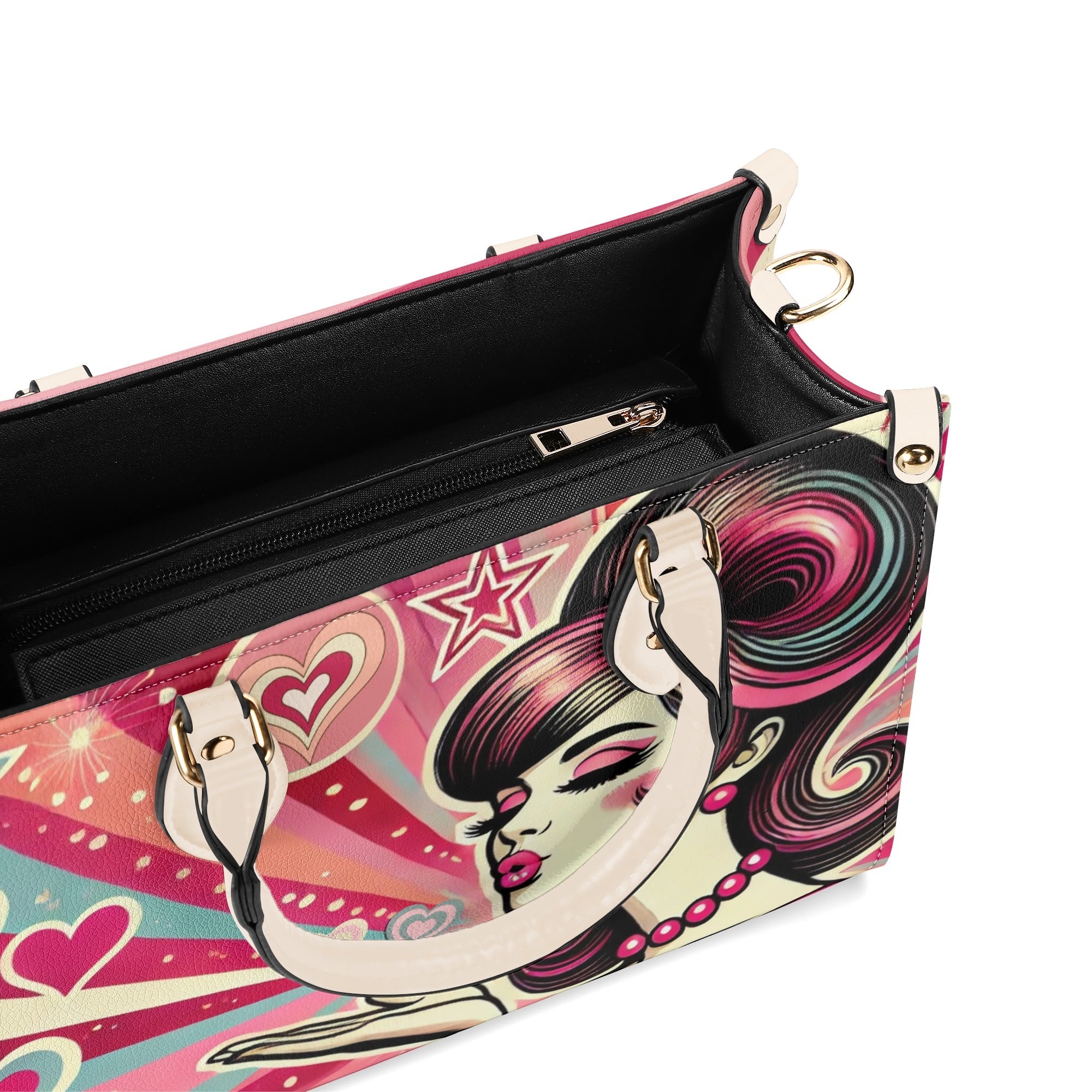 Retro 60s Mod Love Funky Fun Trendy Handbag Shoulder Bag for Mod Gals - Mid Century Modern Gal