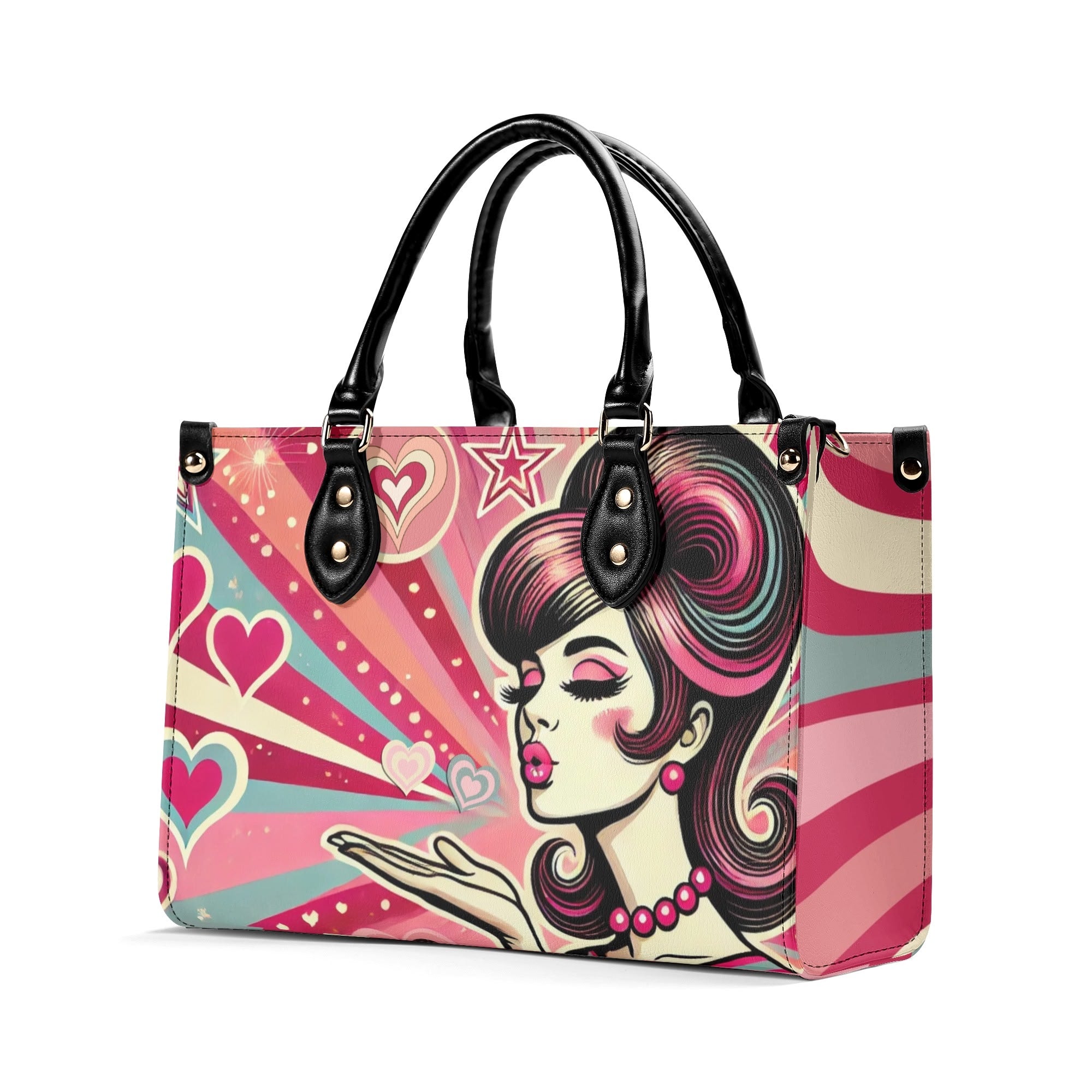Retro 60s Mod Love Funky Fun Trendy Handbag Shoulder Bag for Mod Gals - Mid Century Modern Gal