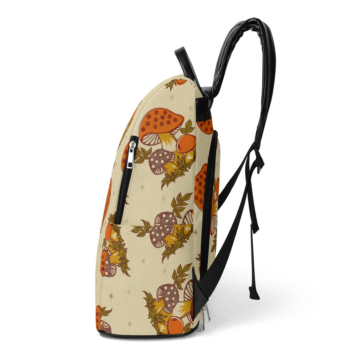 Merry Mushroom Groovy Mod 70s Travel Backpack - Mid Century Modern Gal
