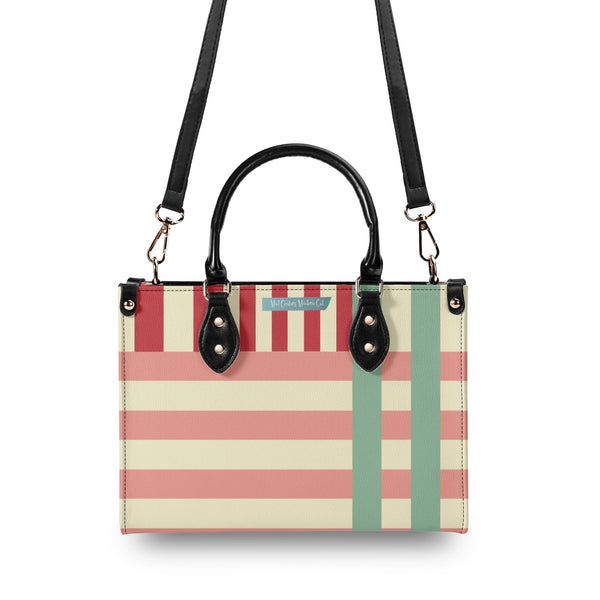 Strawberry Purse, Mid Century Modern Gal Atomic Cat, Atomic Kitschy Handbag, Shoulder Bag