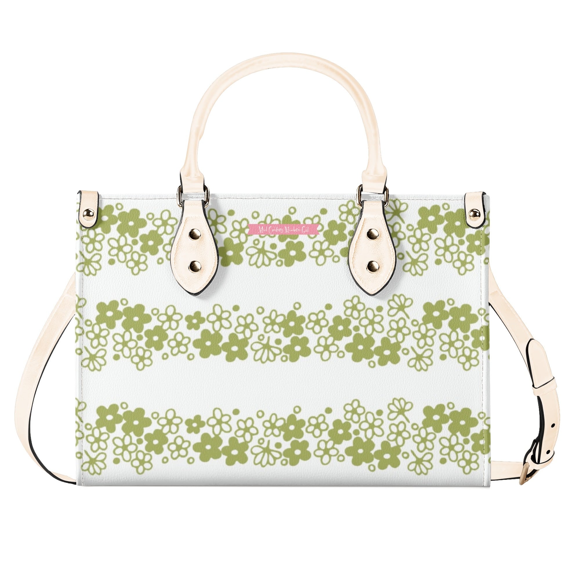 Spring Blossom Crazy Daisy Retro Pyrex Lover Kitschy Mod Handbag - Mid Century Modern Gal
