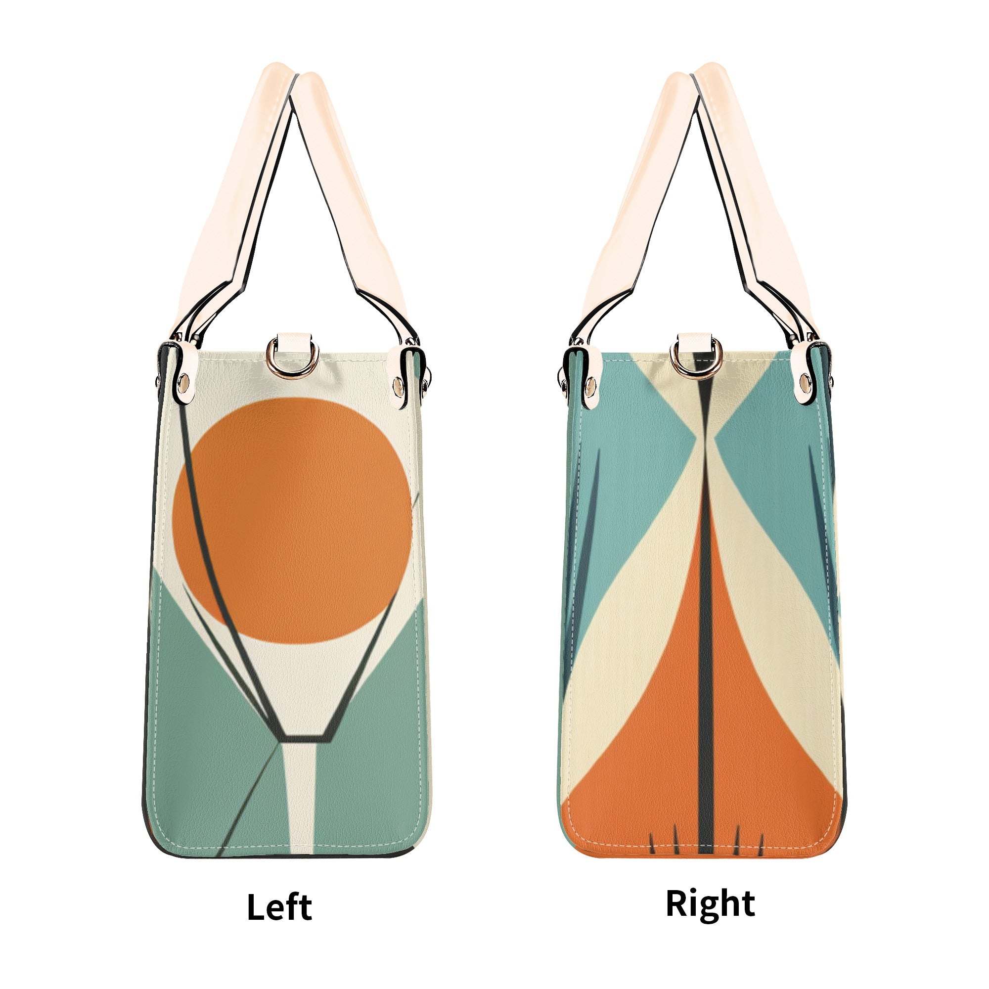 Mid Century Modern Atomic Martini Cat, Kitschy Retro Gal Handbag, Shoulder Bag - Mid Century Modern Gal
