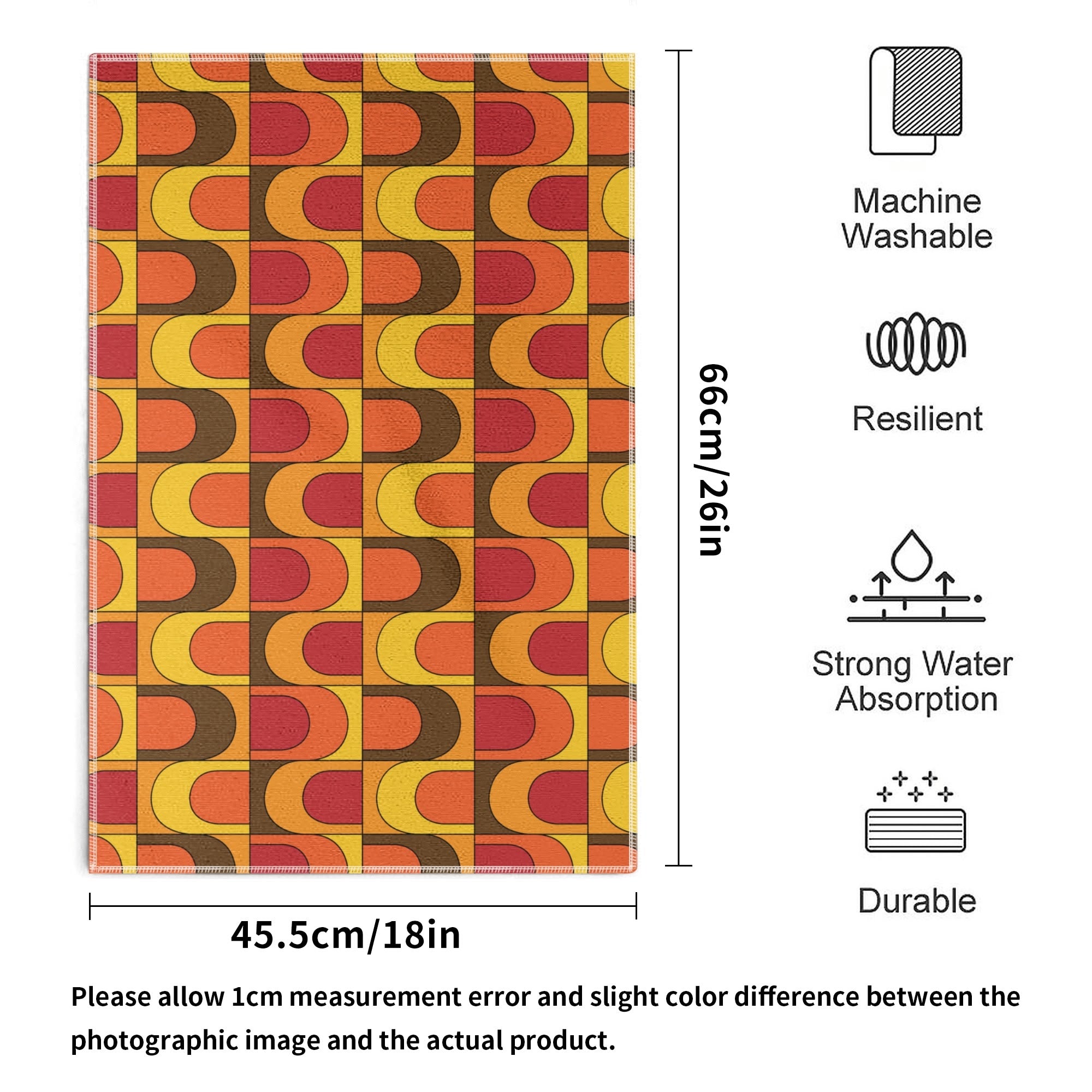 Retro Groovy Mod 60s 70s Mid Century Modern Designed Kitchen Bath Hand Towels - Mid Century Modern Gal