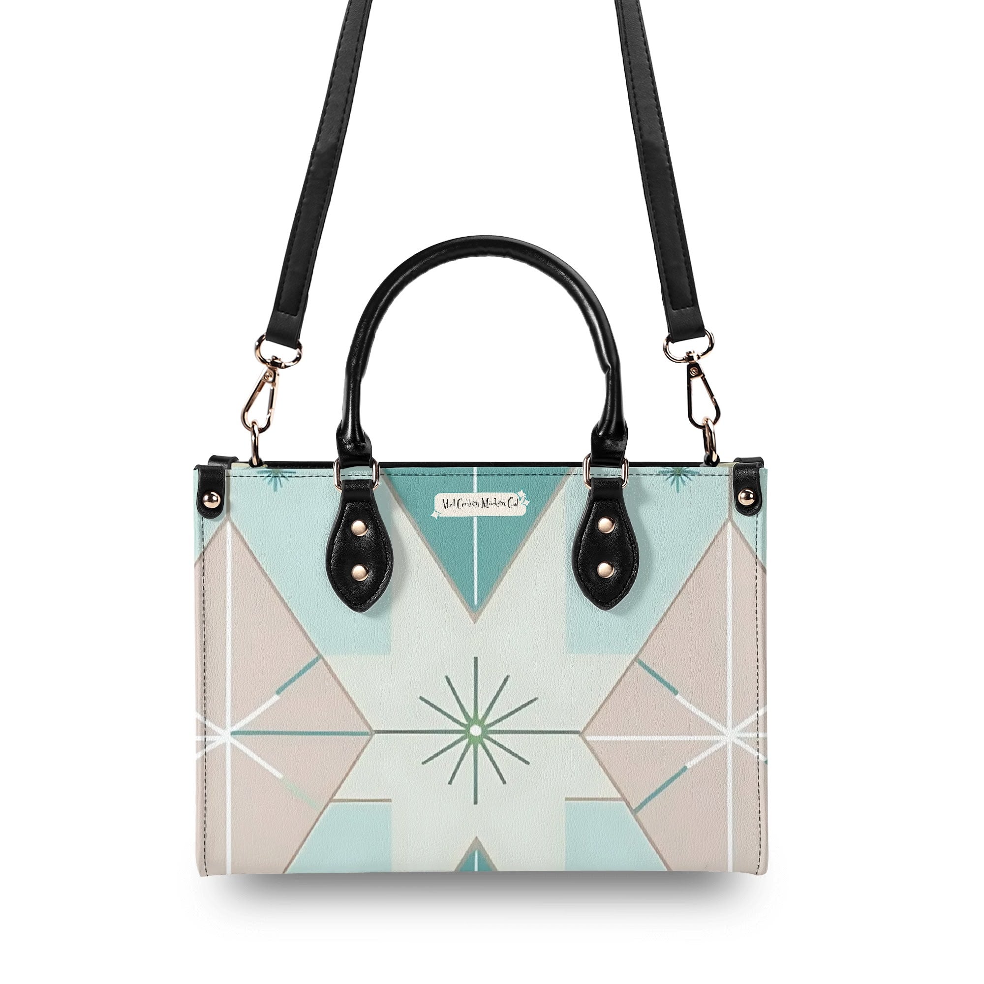Fly Me To The Moon, Kitschy Mod Martini Gal, Mid Century Modern Gal Signature Handbag, Shoulder Bag - Mid Century Modern Gal