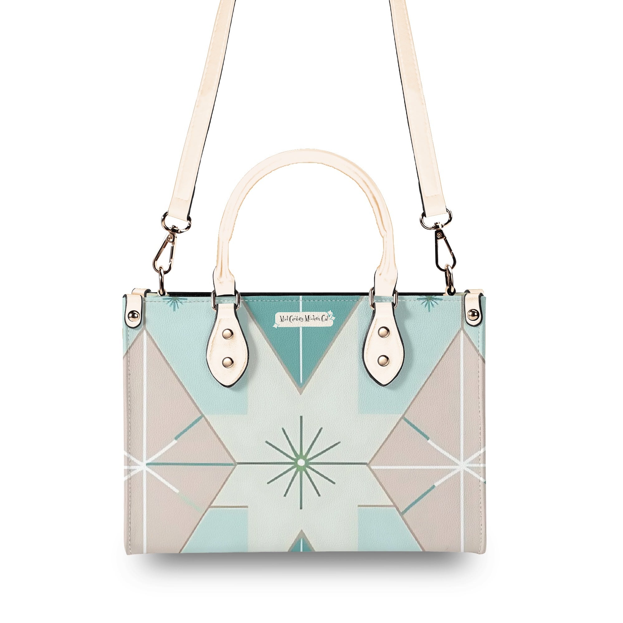 Fly Me To The Moon, Kitschy Mod Martini Gal, Mid Century Modern Gal Signature Handbag, Shoulder Bag - Mid Century Modern Gal